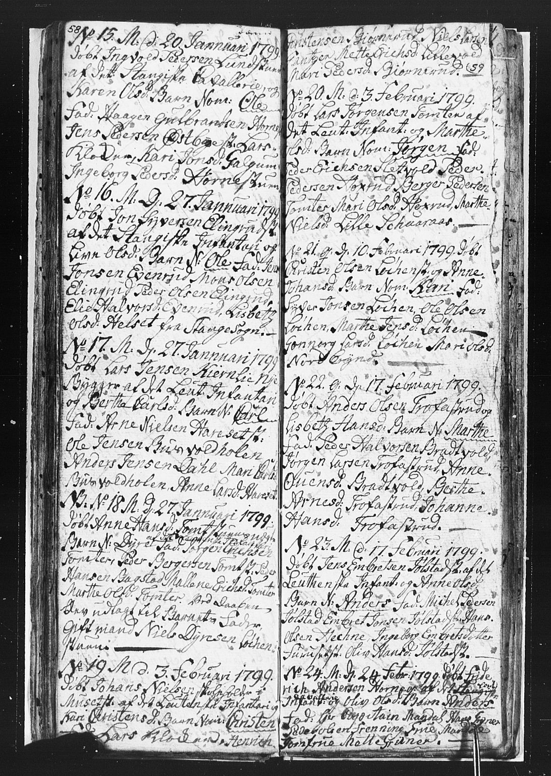 Romedal prestekontor, AV/SAH-PREST-004/L/L0002: Parish register (copy) no. 2, 1795-1800, p. 58-59