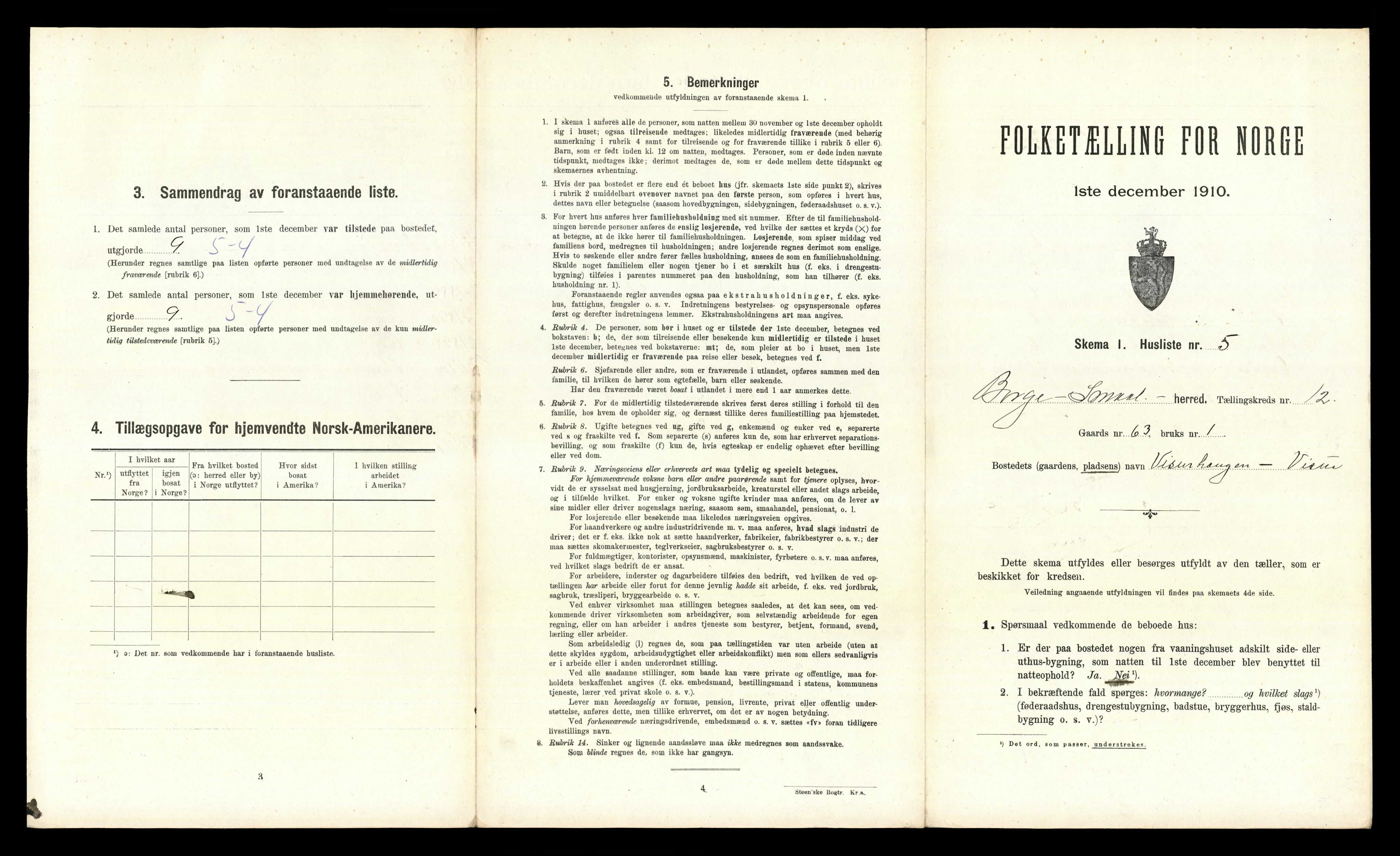 RA, 1910 census for Borge, 1910, p. 1742