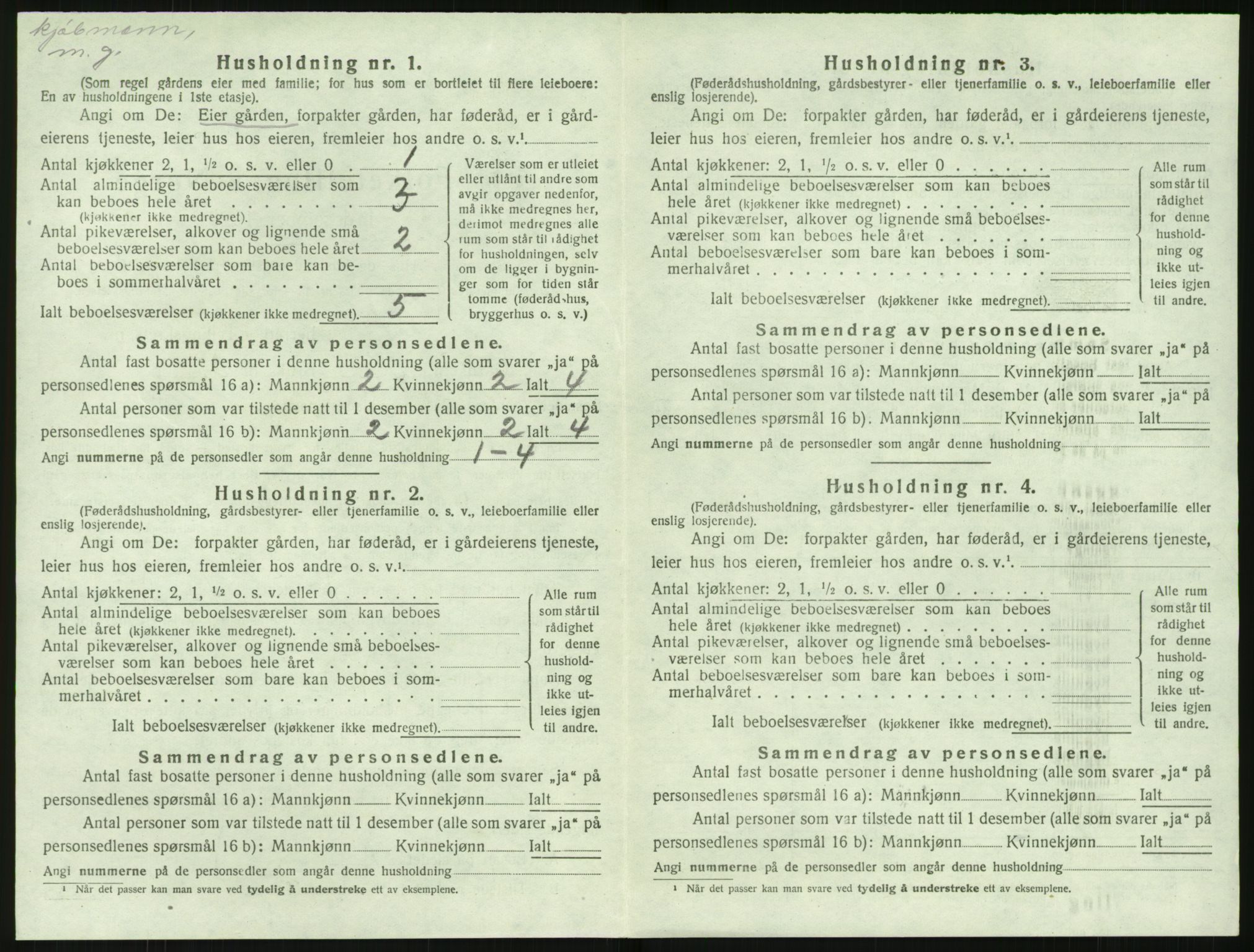 SAK, 1920 census for Stokken, 1920, p. 379