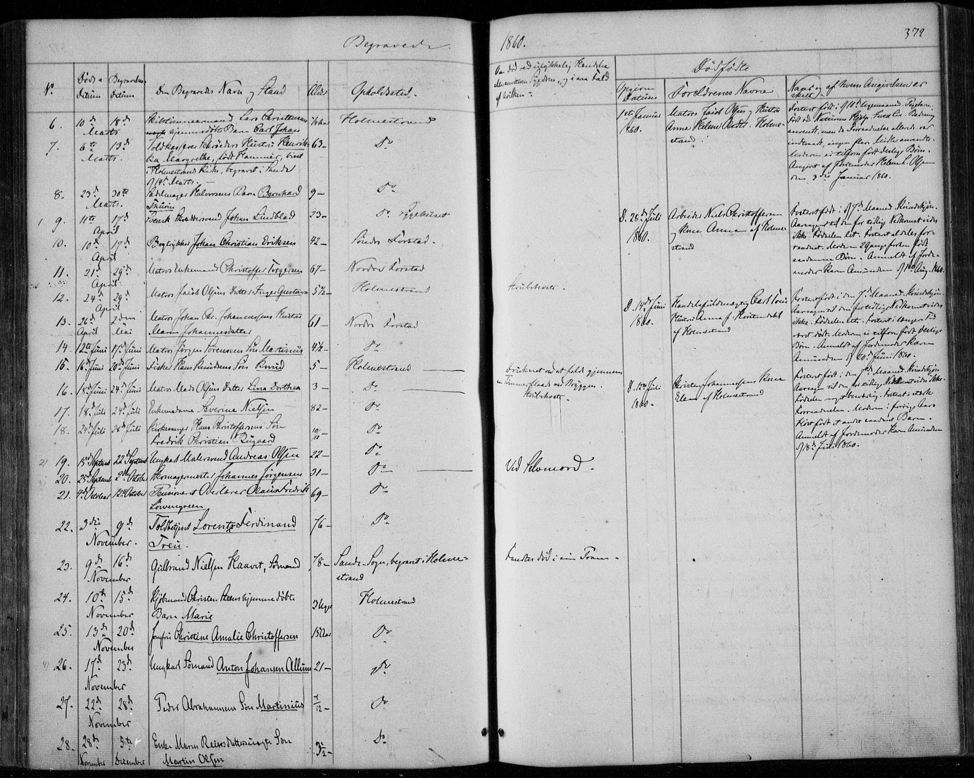 Holmestrand kirkebøker, SAKO/A-346/F/Fa/L0002: Parish register (official) no. 2, 1840-1866, p. 372