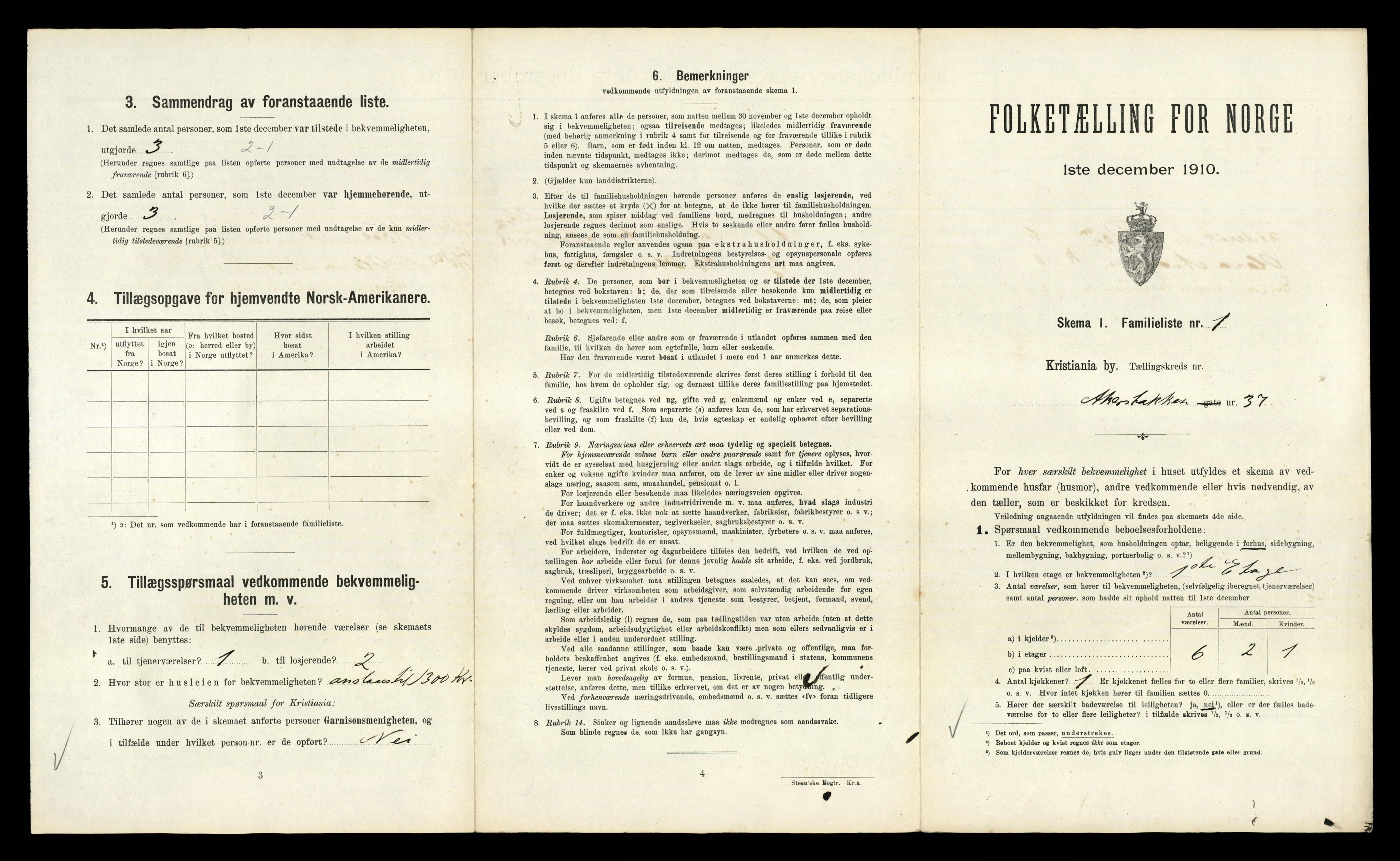 RA, 1910 census for Kristiania, 1910, p. 2005