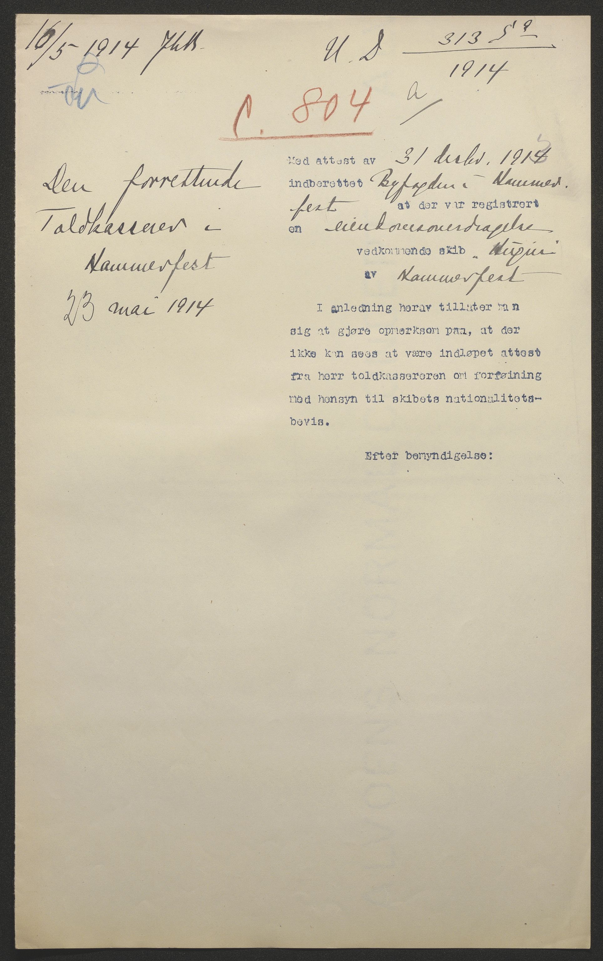 Sjøfartsdirektoratet med forløpere, skipsmapper slettede skip, AV/RA-S-4998/F/Fa/L0519: --, 1850-1922, p. 394