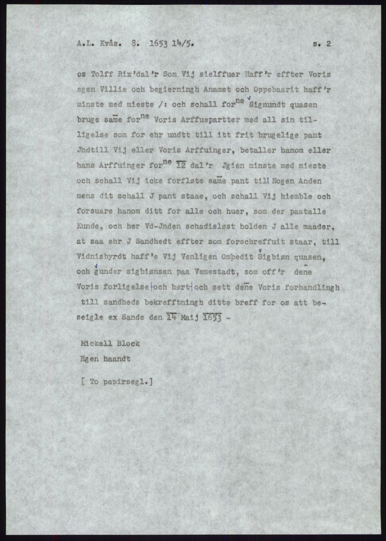 Samlinger til kildeutgivelse, Diplomavskriftsamlingen, RA/EA-4053/H/Ha, p. 1901