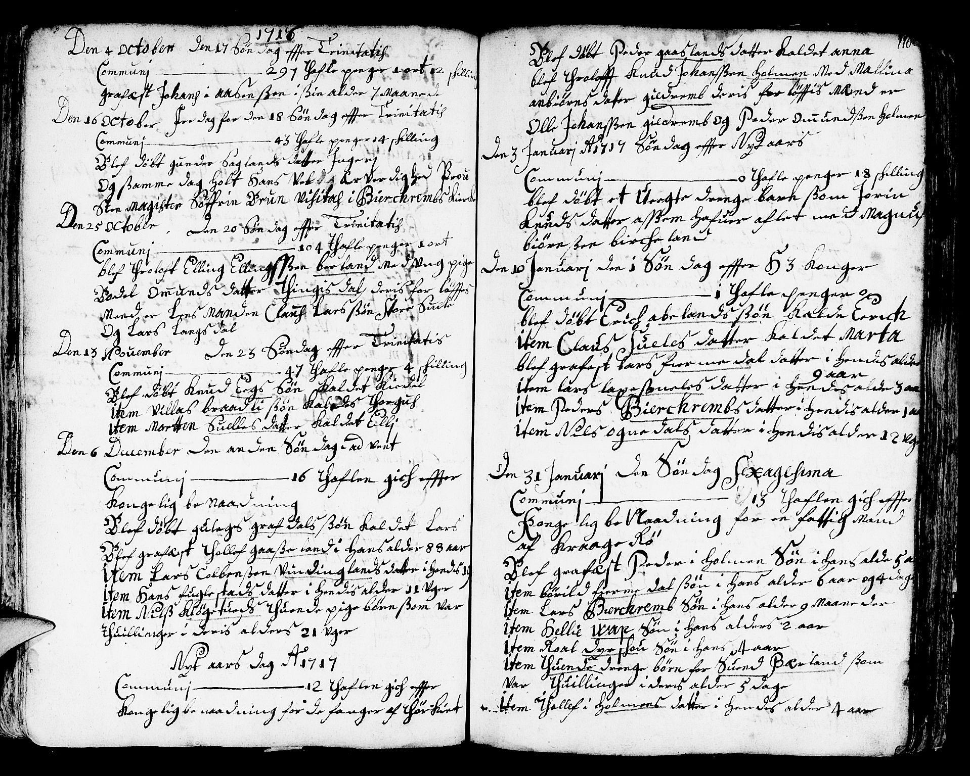Helleland sokneprestkontor, SAST/A-101810: Parish register (official) no. A 1 /2, 1713-1761, p. 110
