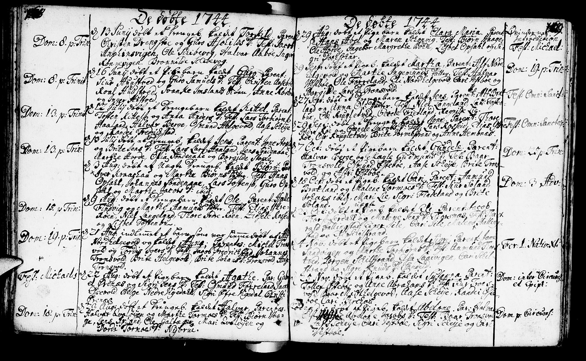 Vikedal sokneprestkontor, AV/SAST-A-101840/01/IV: Parish register (official) no. A 1, 1737-1778, p. 168-169