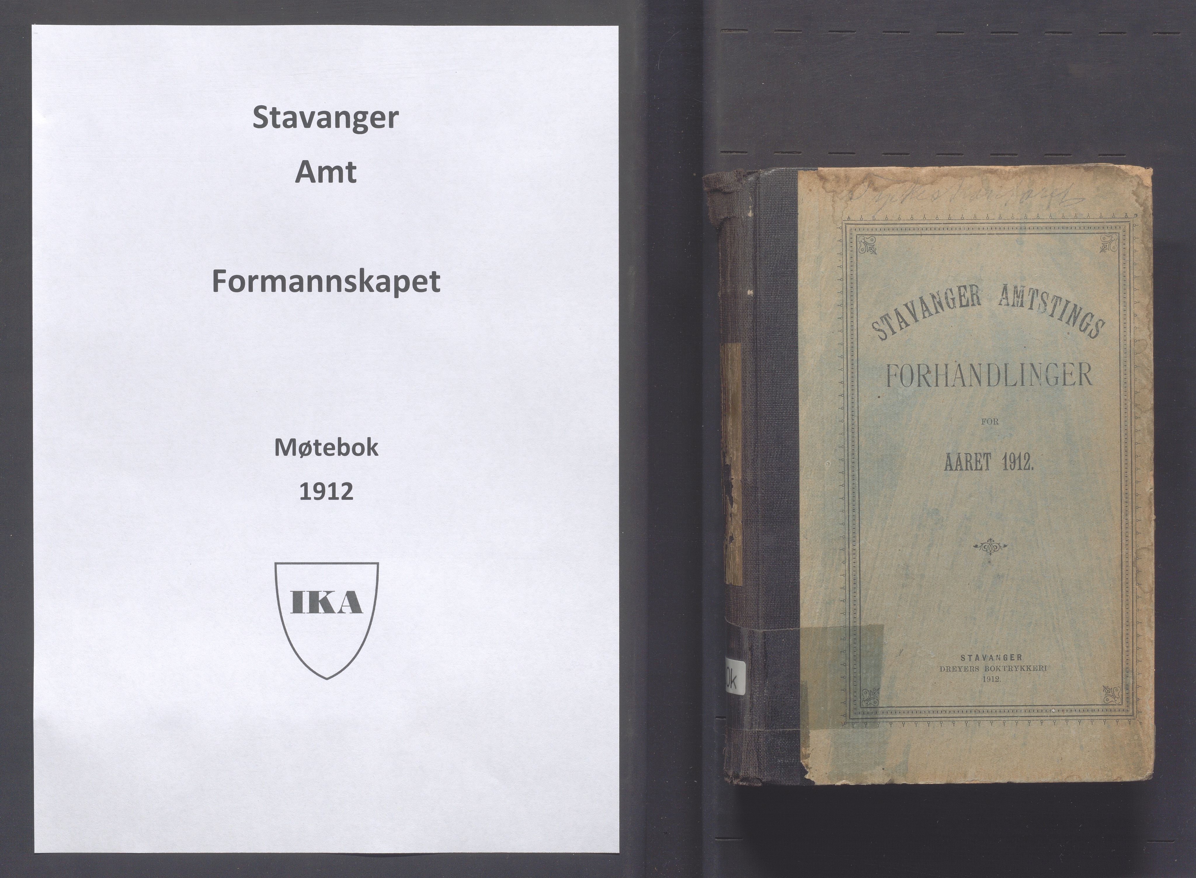 Rogaland fylkeskommune - Fylkesrådmannen , IKAR/A-900/A, 1912, p. 1