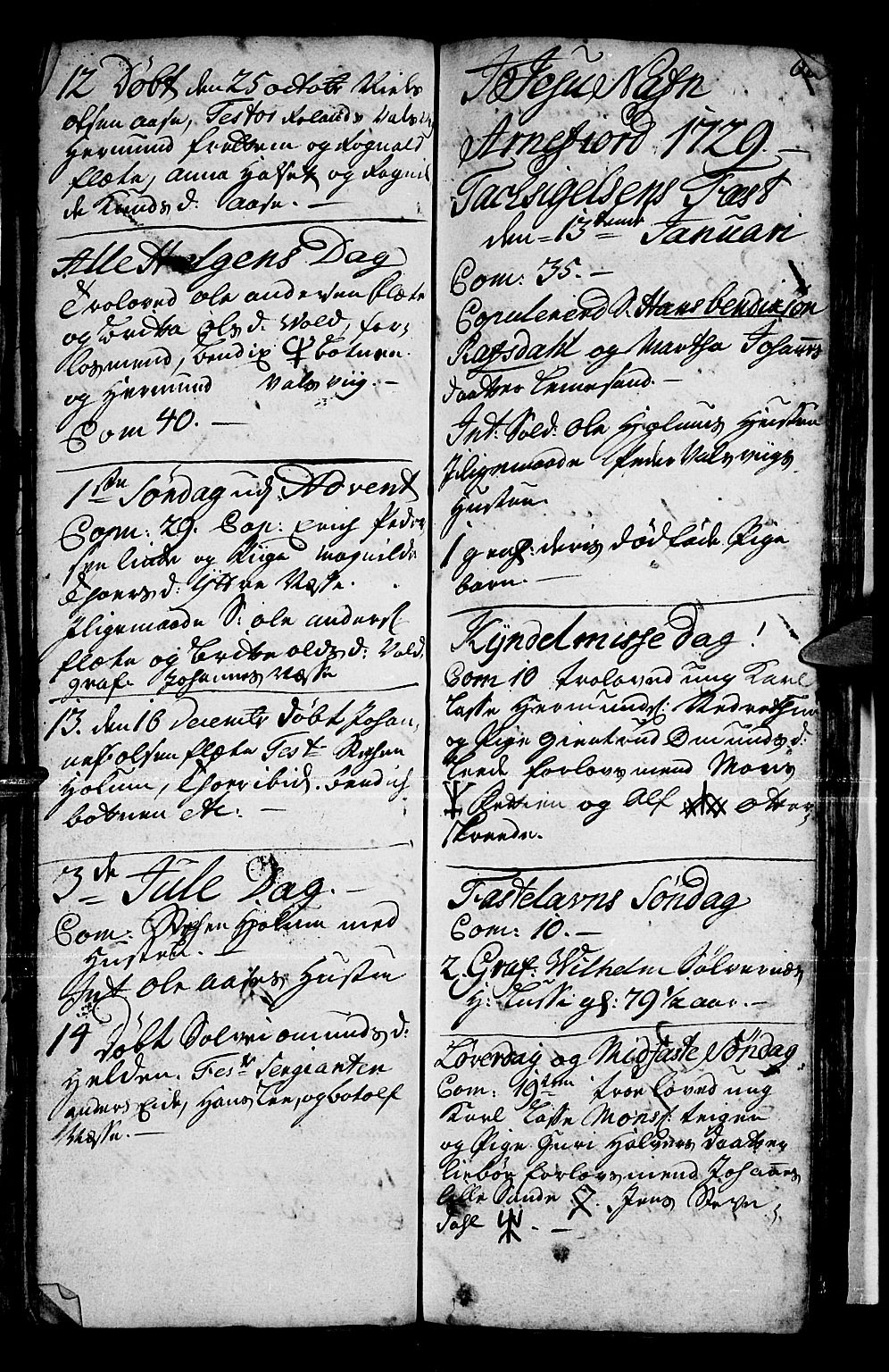 Vik sokneprestembete, SAB/A-81501: Parish register (official) no. A 1 /2, 1727-1739, p. 66