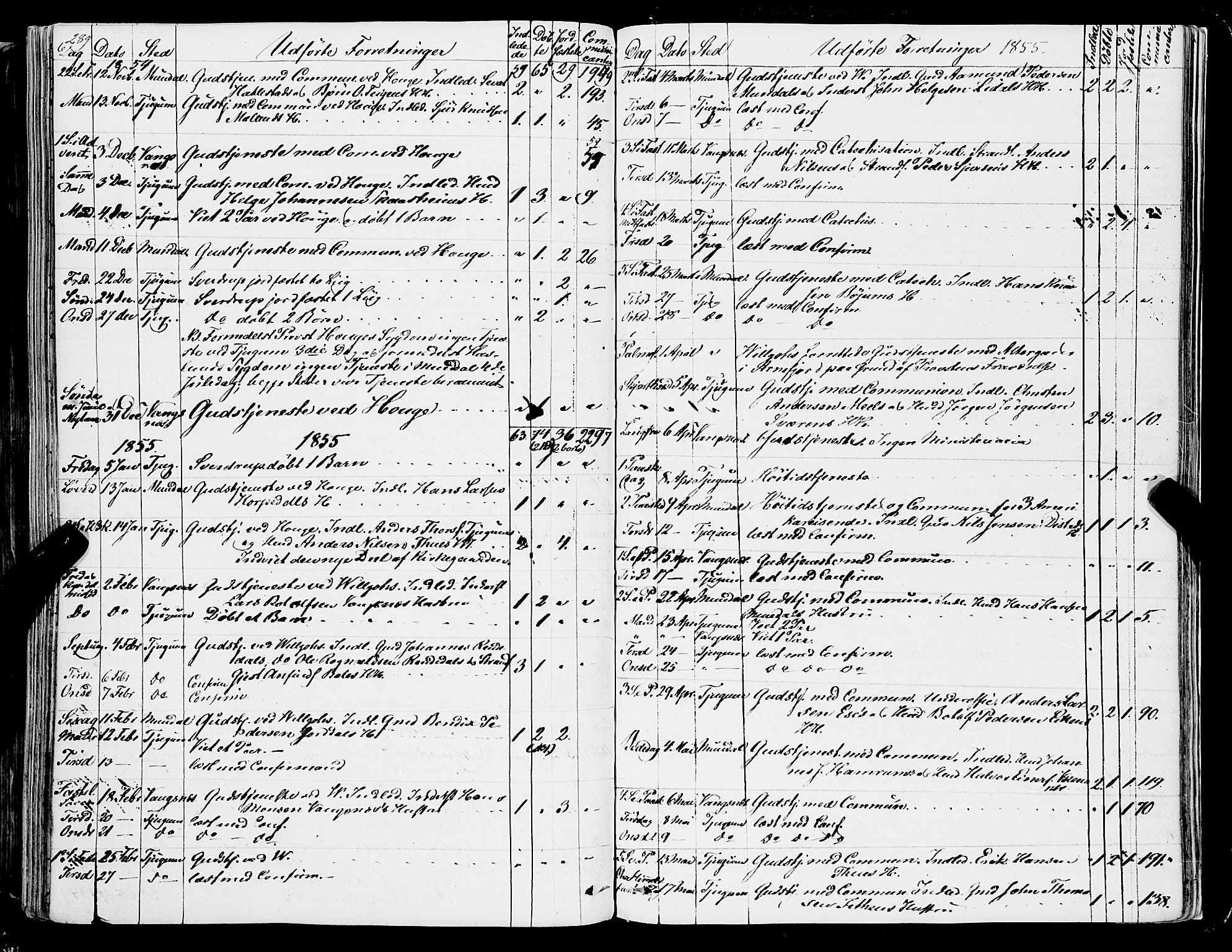 Balestrand sokneprestembete, AV/SAB-A-79601/H/Haa/Haaa/L0002: Parish register (official) no. A 2, 1847-1866, p. 289