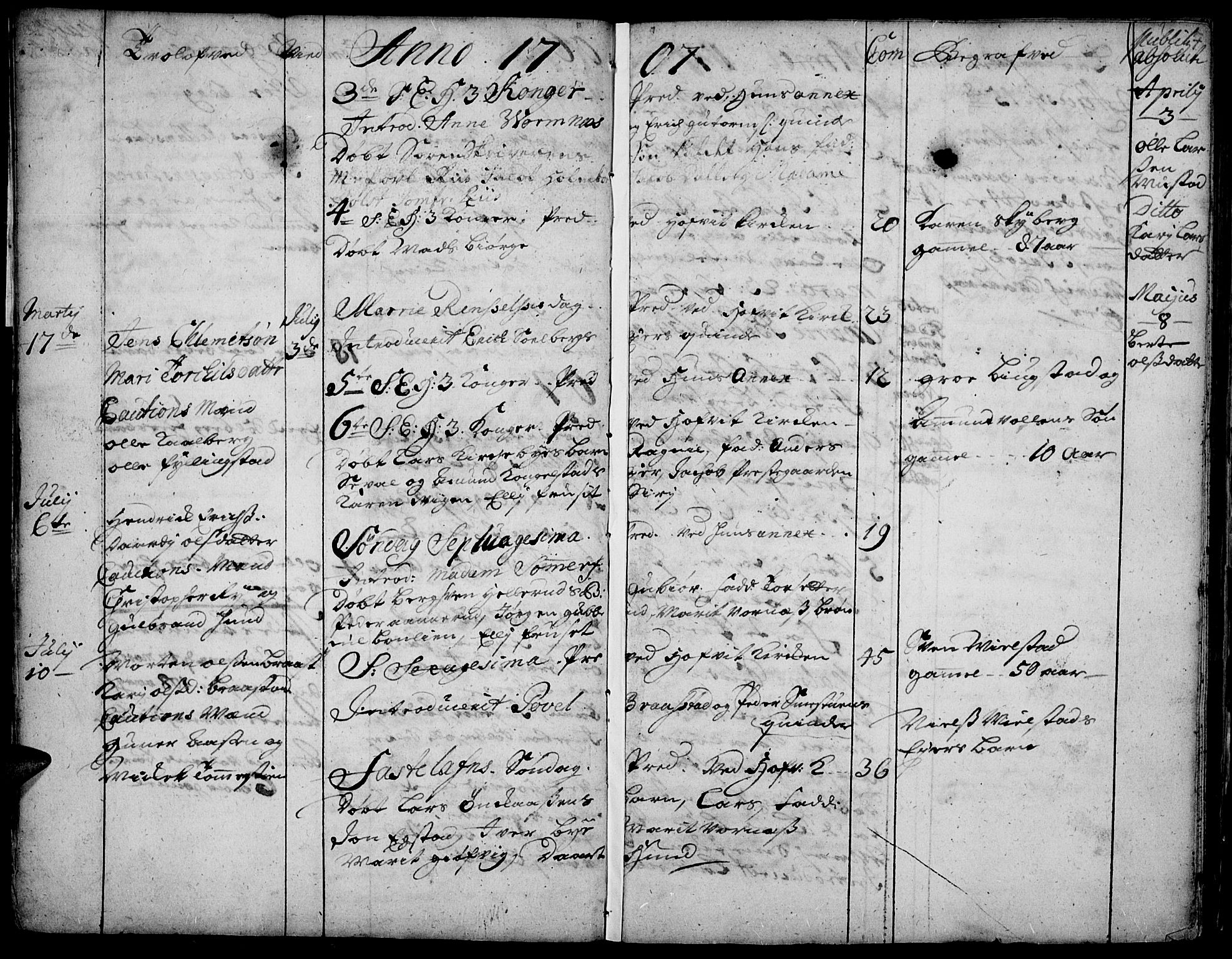 Vardal prestekontor, SAH/PREST-100/H/Ha/Haa/L0001: Parish register (official) no. 1, 1706-1748, p. 7