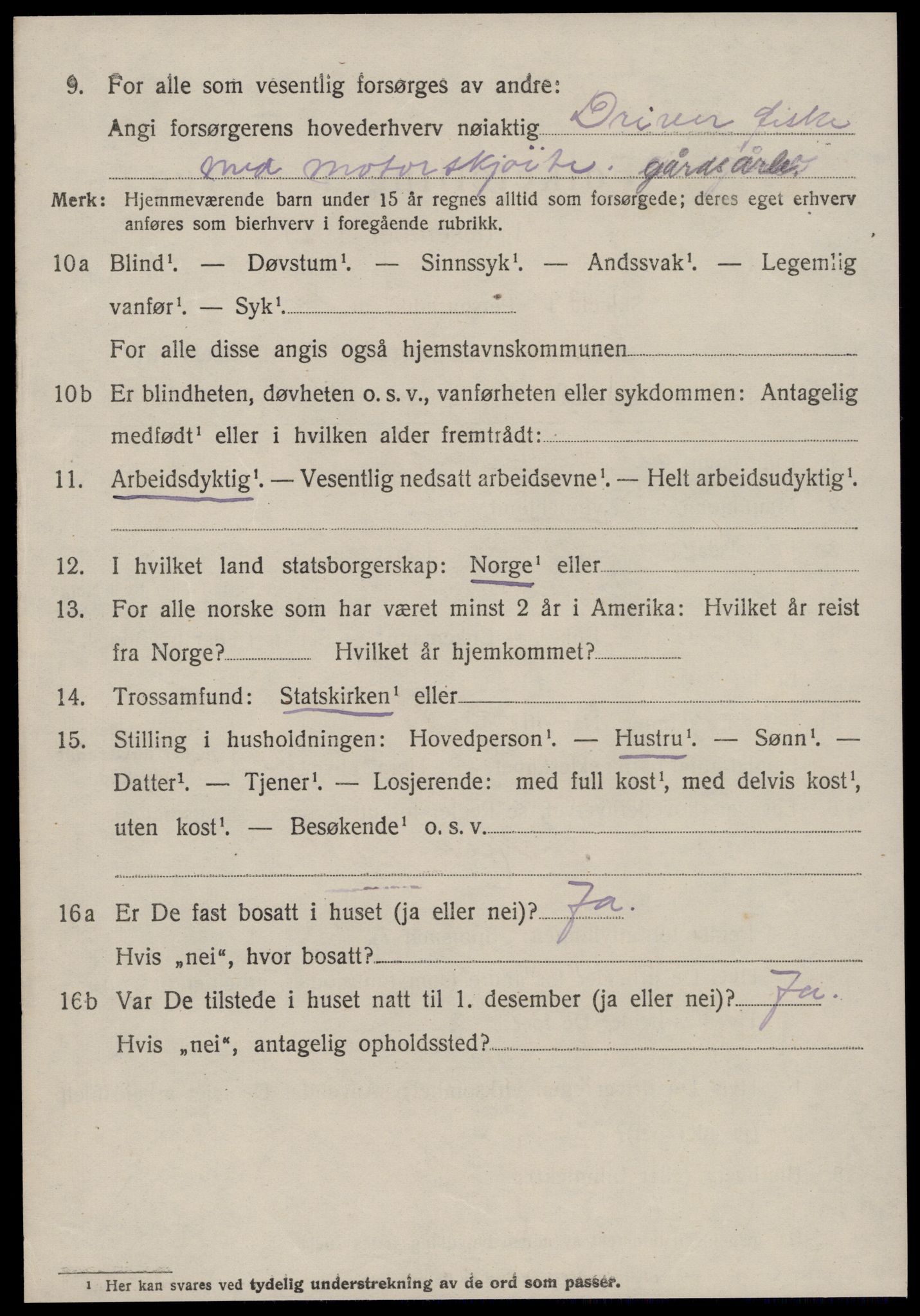 SAT, 1920 census for Giske, 1920, p. 865