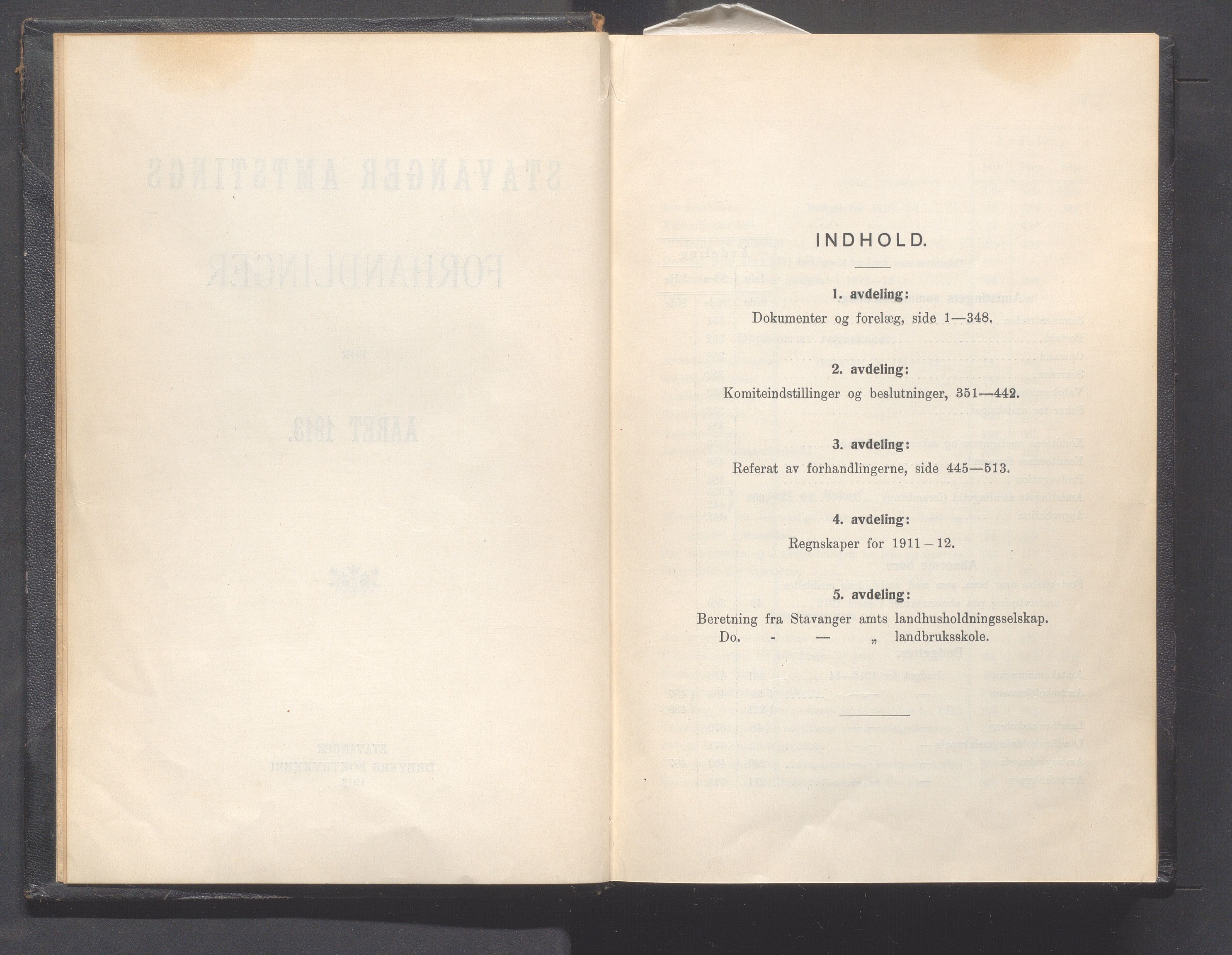 Rogaland fylkeskommune - Fylkesrådmannen , IKAR/A-900/A, 1913, p. 5