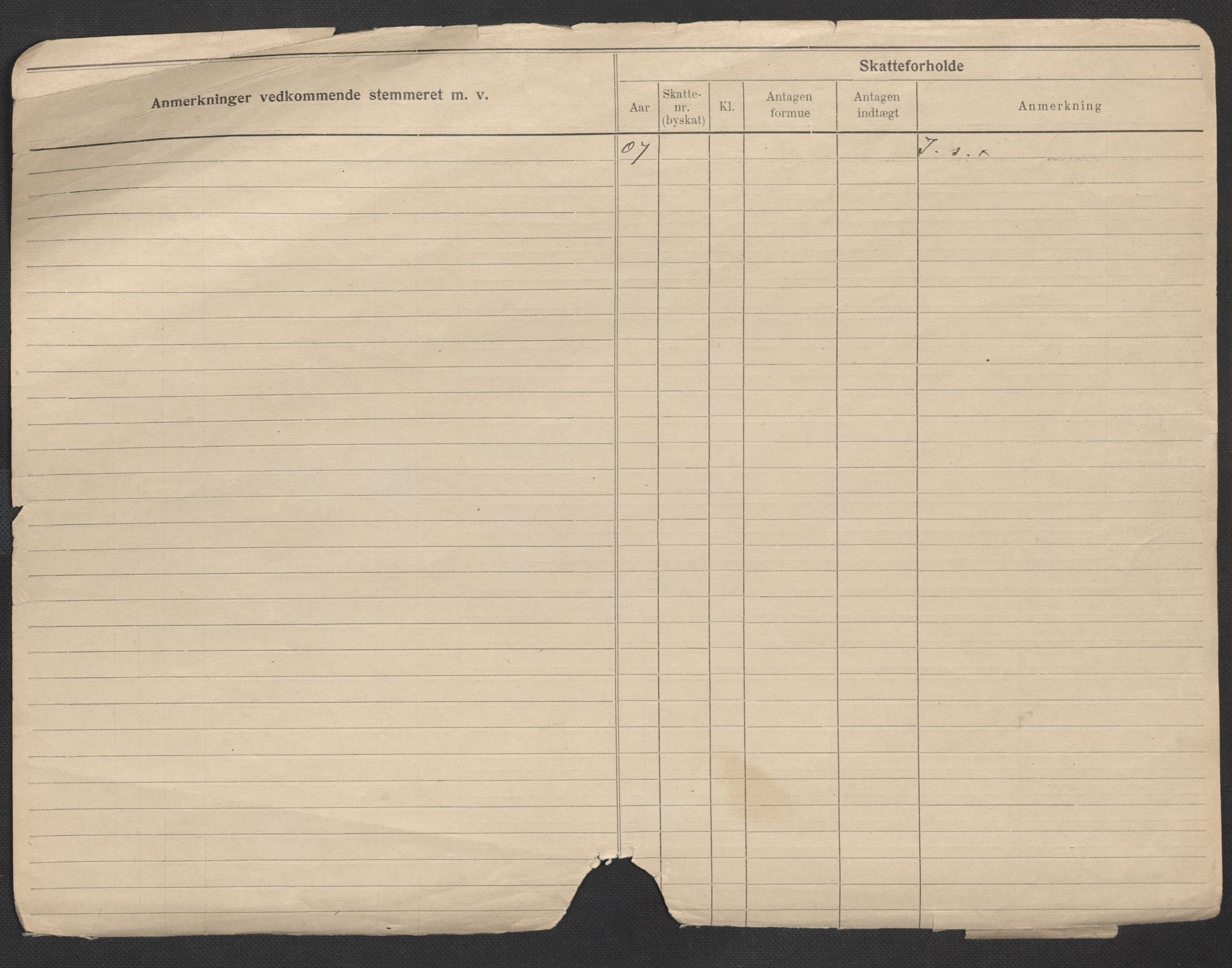Oslo folkeregister, Registerkort, AV/SAO-A-11715/F/Fa/Fac/L0010: Menn, 1906-1914, p. 6b