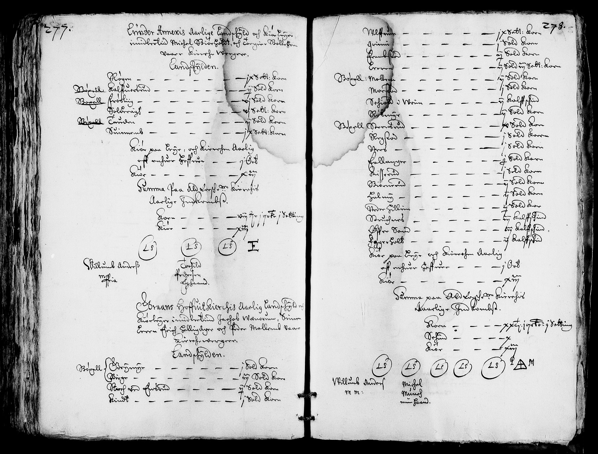 Rentekammeret inntil 1814, Realistisk ordnet avdeling, AV/RA-EA-4070/Fc/Fca/L0001/0004: [Ca I]  Akershus stift / Jordebok over kirkene og prestebolene i Oslo og Hamar stift, 1664, p. 277-278