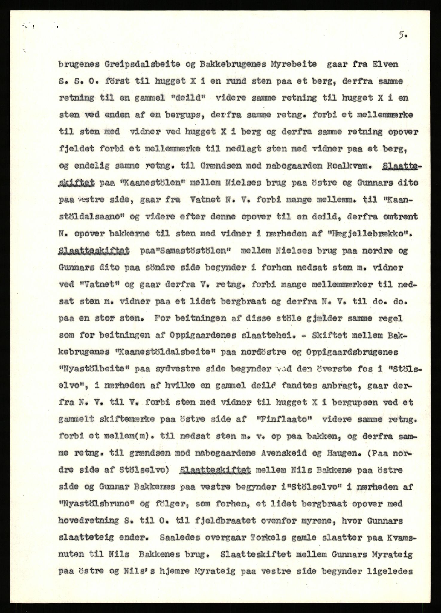 Statsarkivet i Stavanger, AV/SAST-A-101971/03/Y/Yj/L0025: Avskrifter sortert etter gårdsnavn: Garpestad - Gjerde, 1750-1930, p. 233