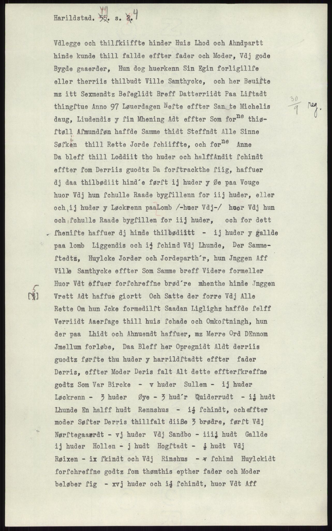 Samlinger til kildeutgivelse, Diplomavskriftsamlingen, AV/RA-EA-4053/H/Ha, p. 2693