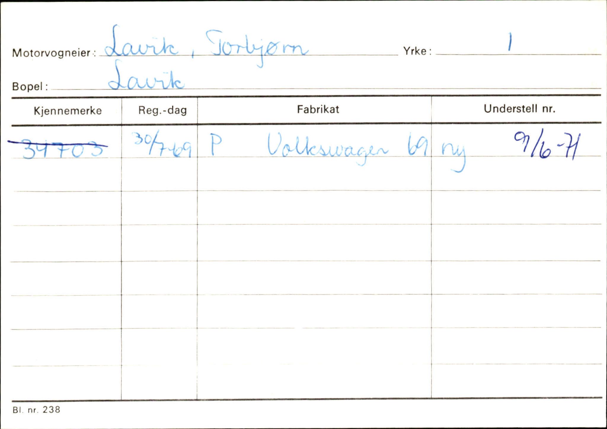 Statens vegvesen, Sogn og Fjordane vegkontor, AV/SAB-A-5301/4/F/L0130: Eigarregister Eid T-Å. Høyanger A-O, 1945-1975, p. 1953