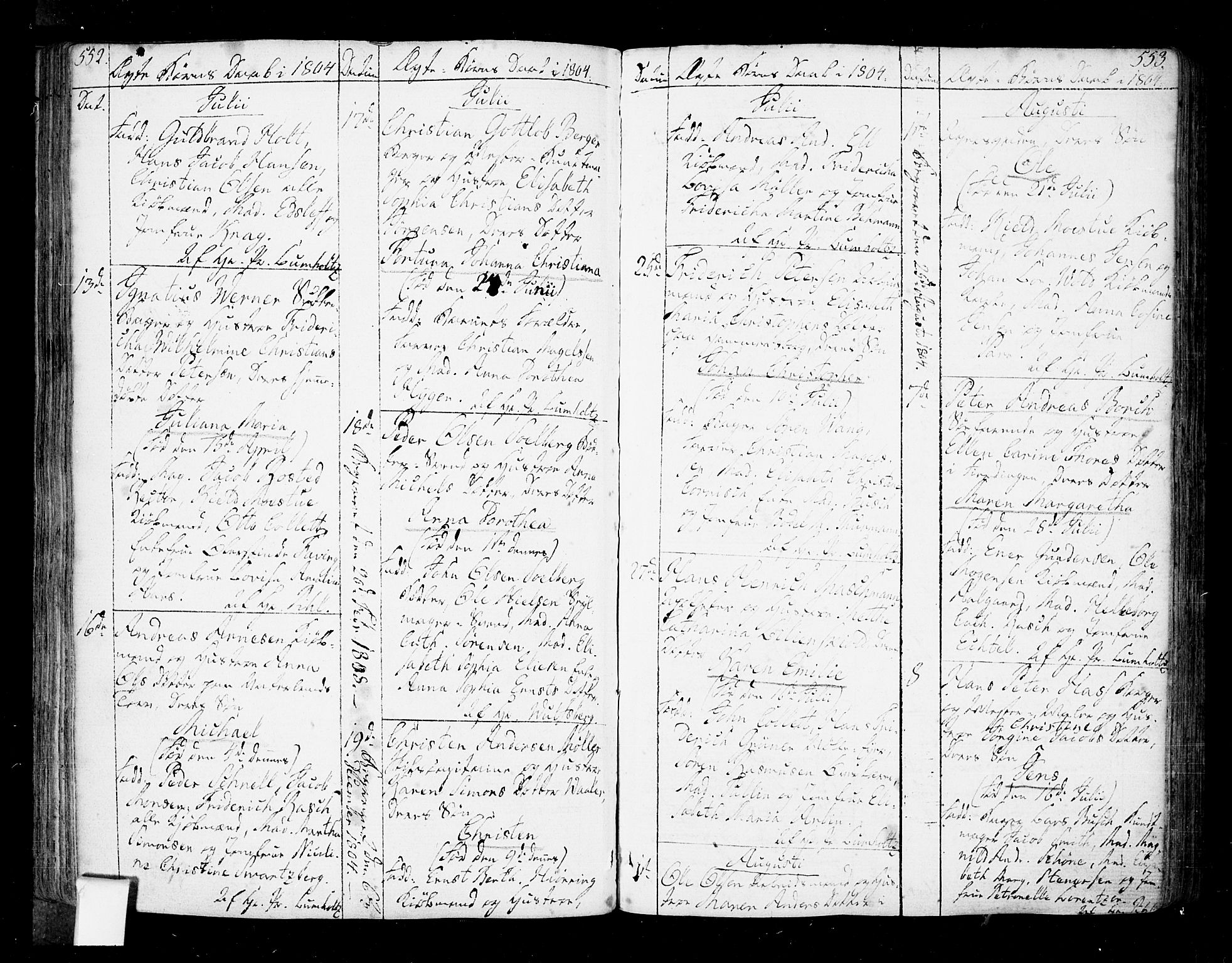 Oslo domkirke Kirkebøker, AV/SAO-A-10752/F/Fa/L0005: Parish register (official) no. 5, 1787-1806, p. 552-553