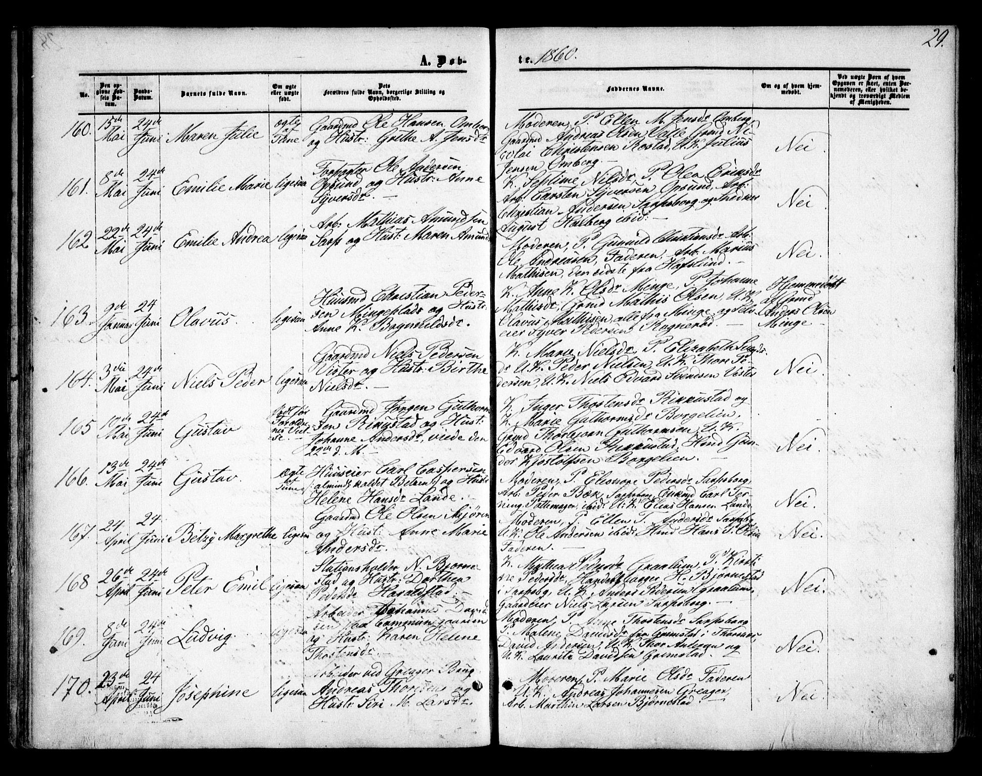 Tune prestekontor Kirkebøker, AV/SAO-A-2007/F/Fa/L0013: Parish register (official) no. 13, 1859-1863, p. 29