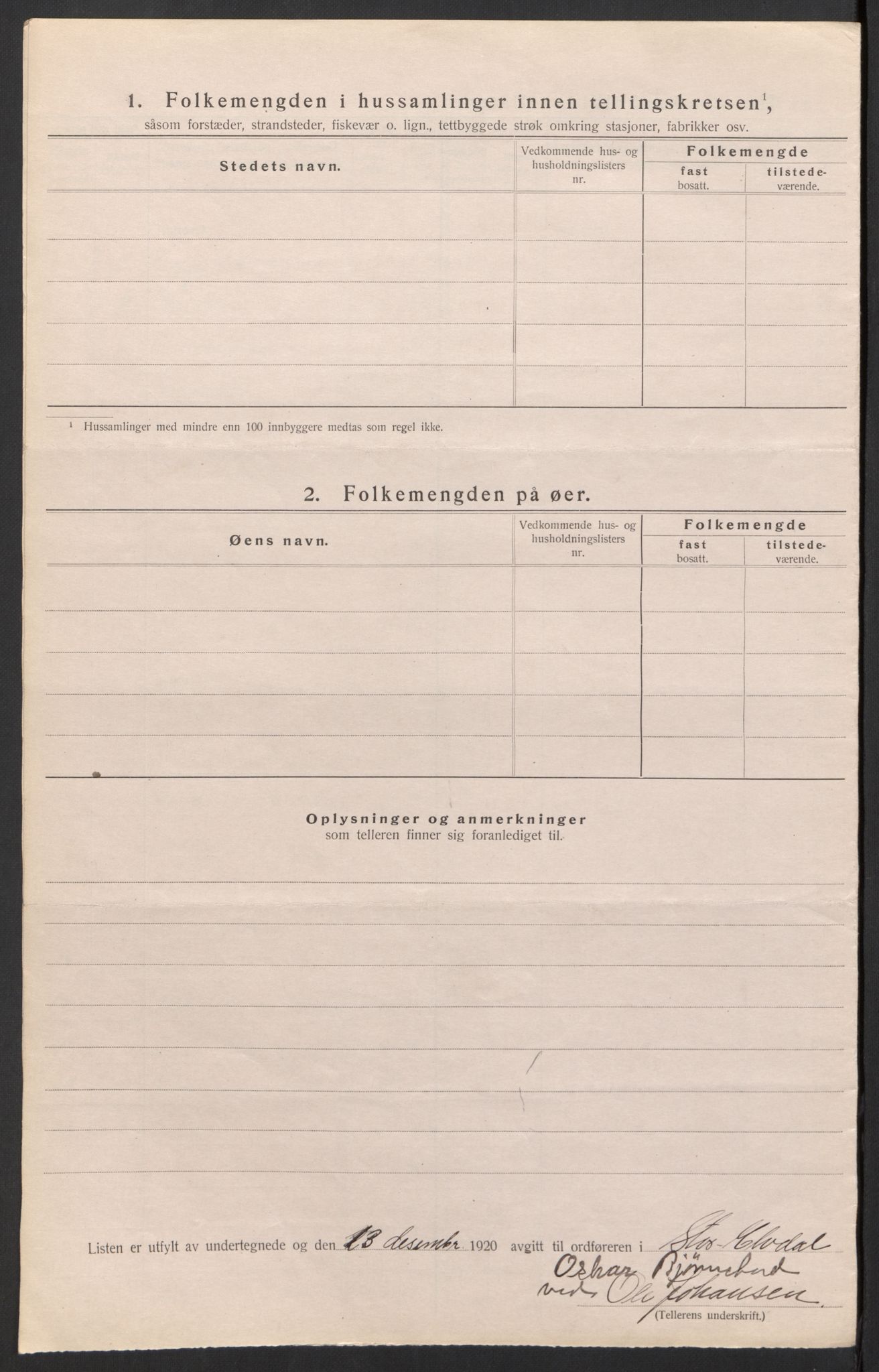 SAH, 1920 census for Stor-Elvdal, 1920, p. 14