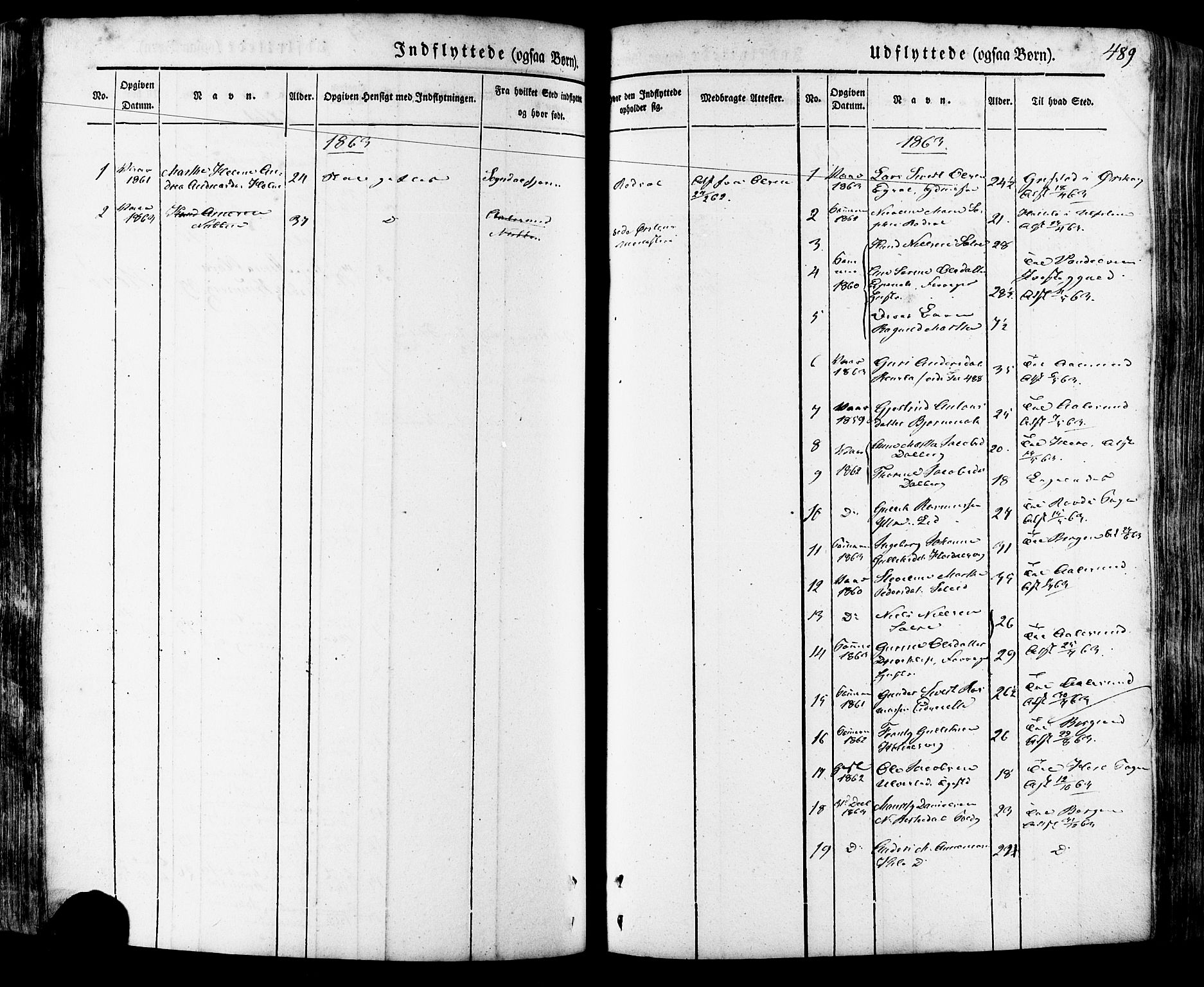 Ministerialprotokoller, klokkerbøker og fødselsregistre - Møre og Romsdal, SAT/A-1454/511/L0140: Parish register (official) no. 511A07, 1851-1878, p. 489