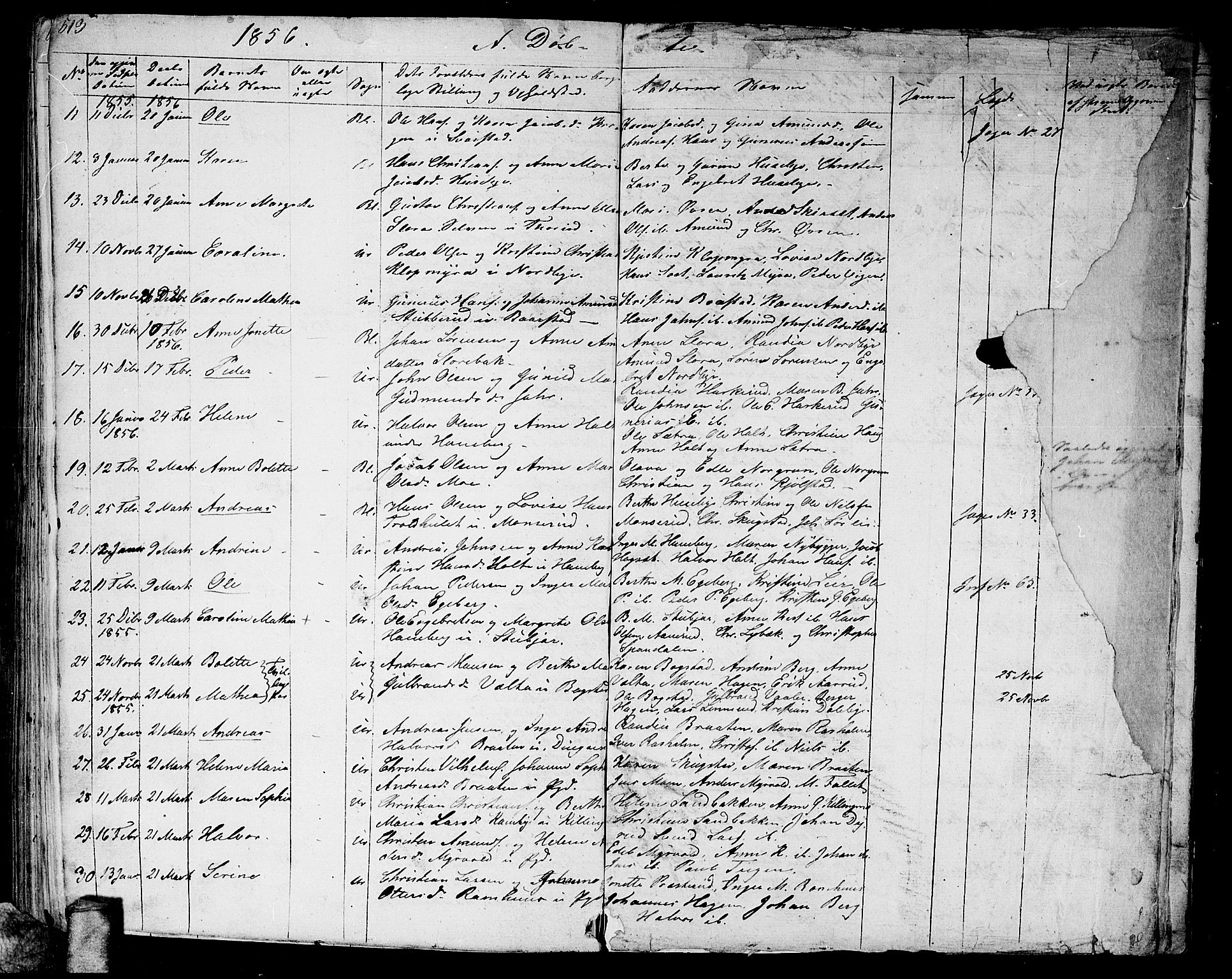 Aurskog prestekontor Kirkebøker, AV/SAO-A-10304a/G/Ga/L0002: Parish register (copy) no. I 2, 1829-1857, p. 513