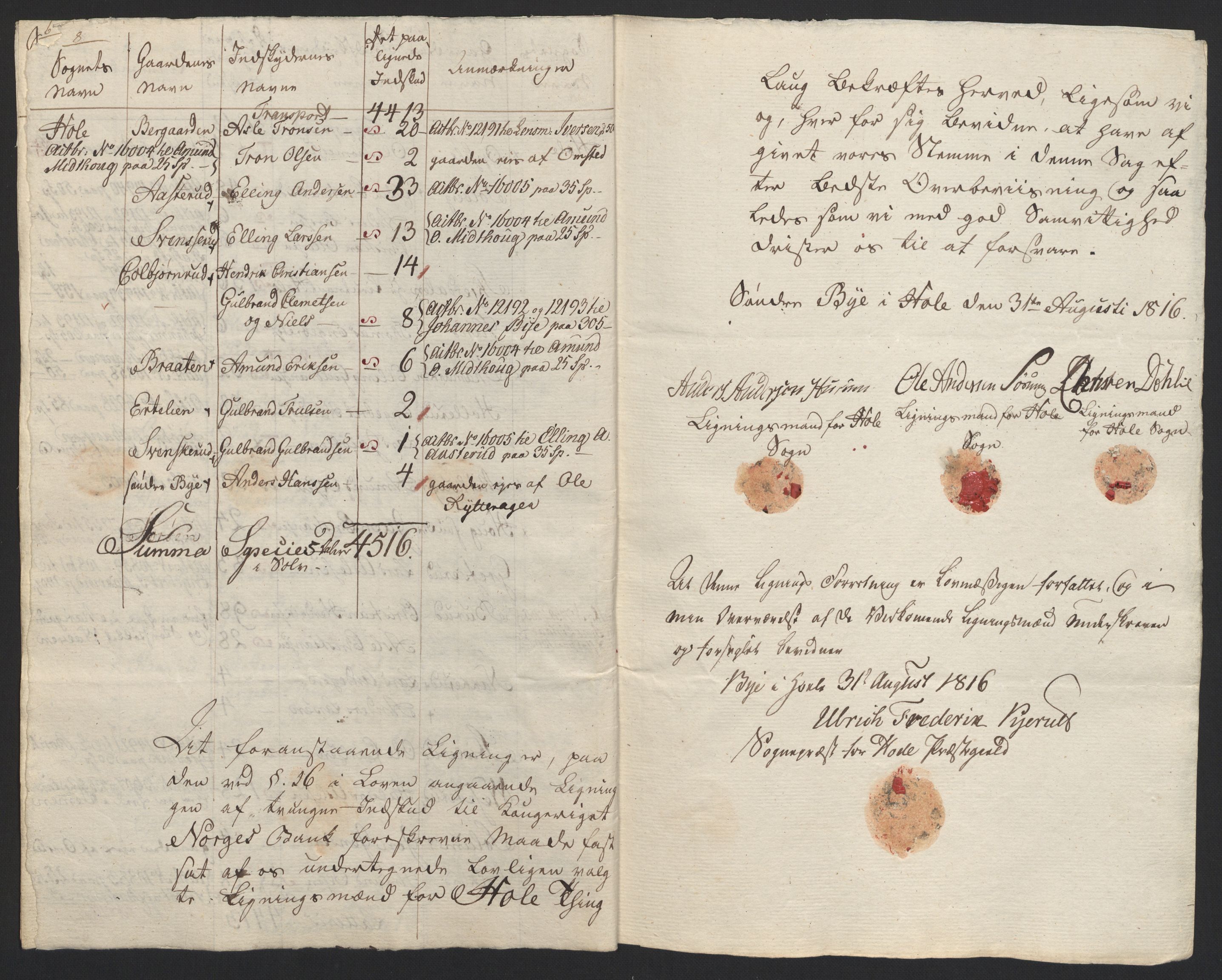 Sølvskatten 1816, NOBA/SOLVSKATTEN/A/L0019: Bind 20: Ringerike og Hallingdal fogderi, 1816-1821, p. 21