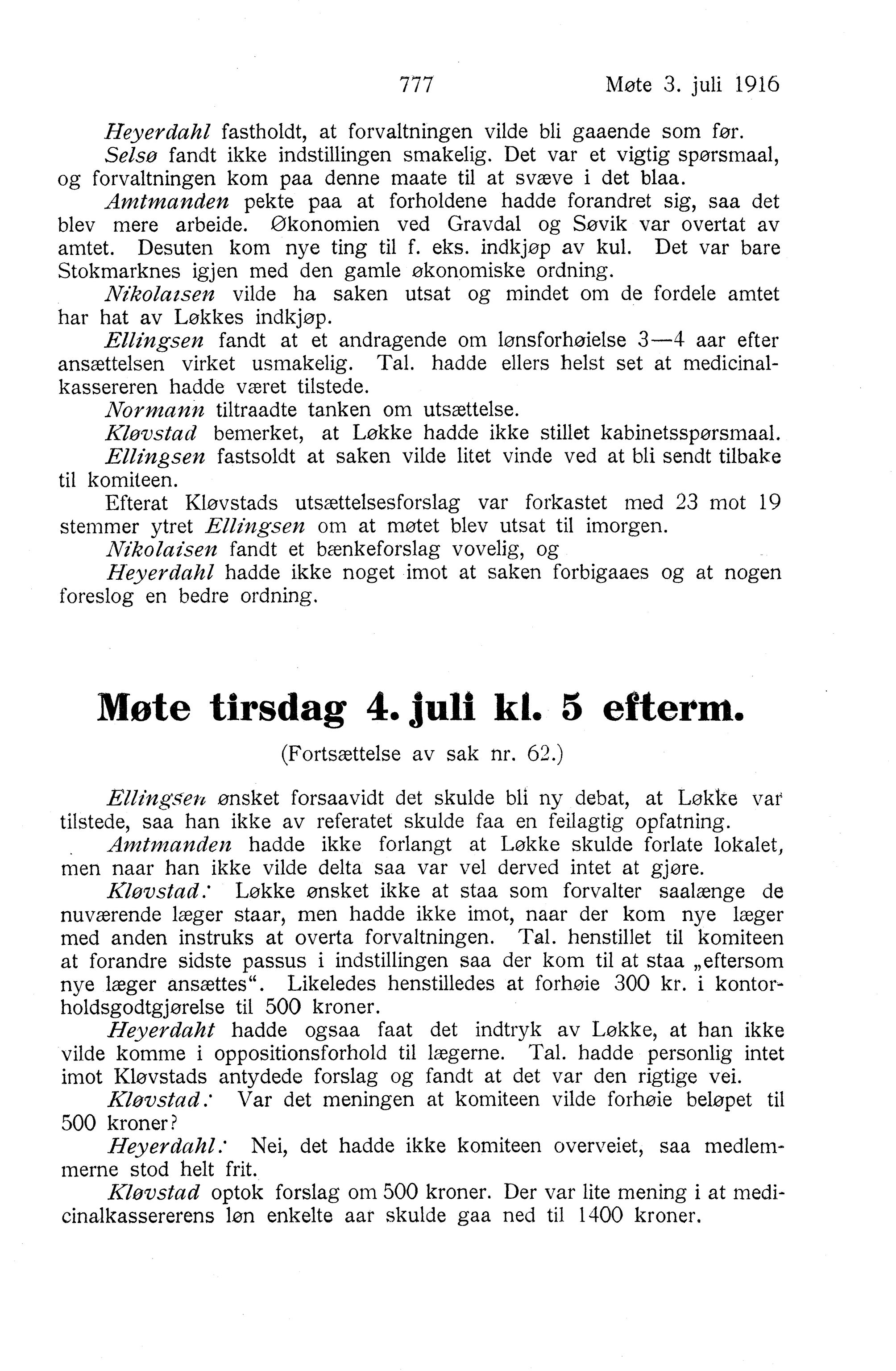 Nordland Fylkeskommune. Fylkestinget, AIN/NFK-17/176/A/Ac/L0039: Fylkestingsforhandlinger 1916, 1916, p. 777