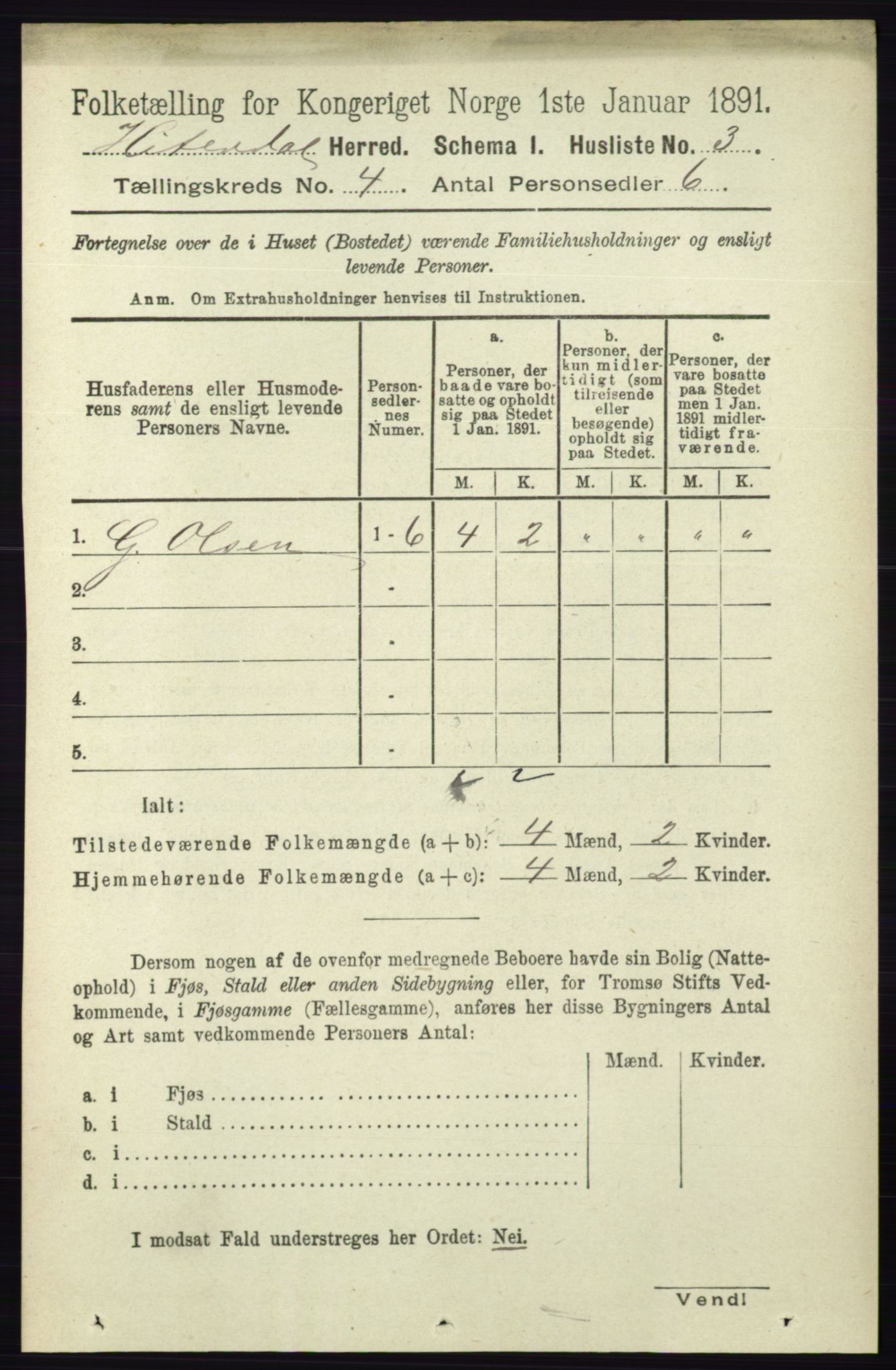 RA, 1891 census for 0823 Heddal, 1891, p. 1634