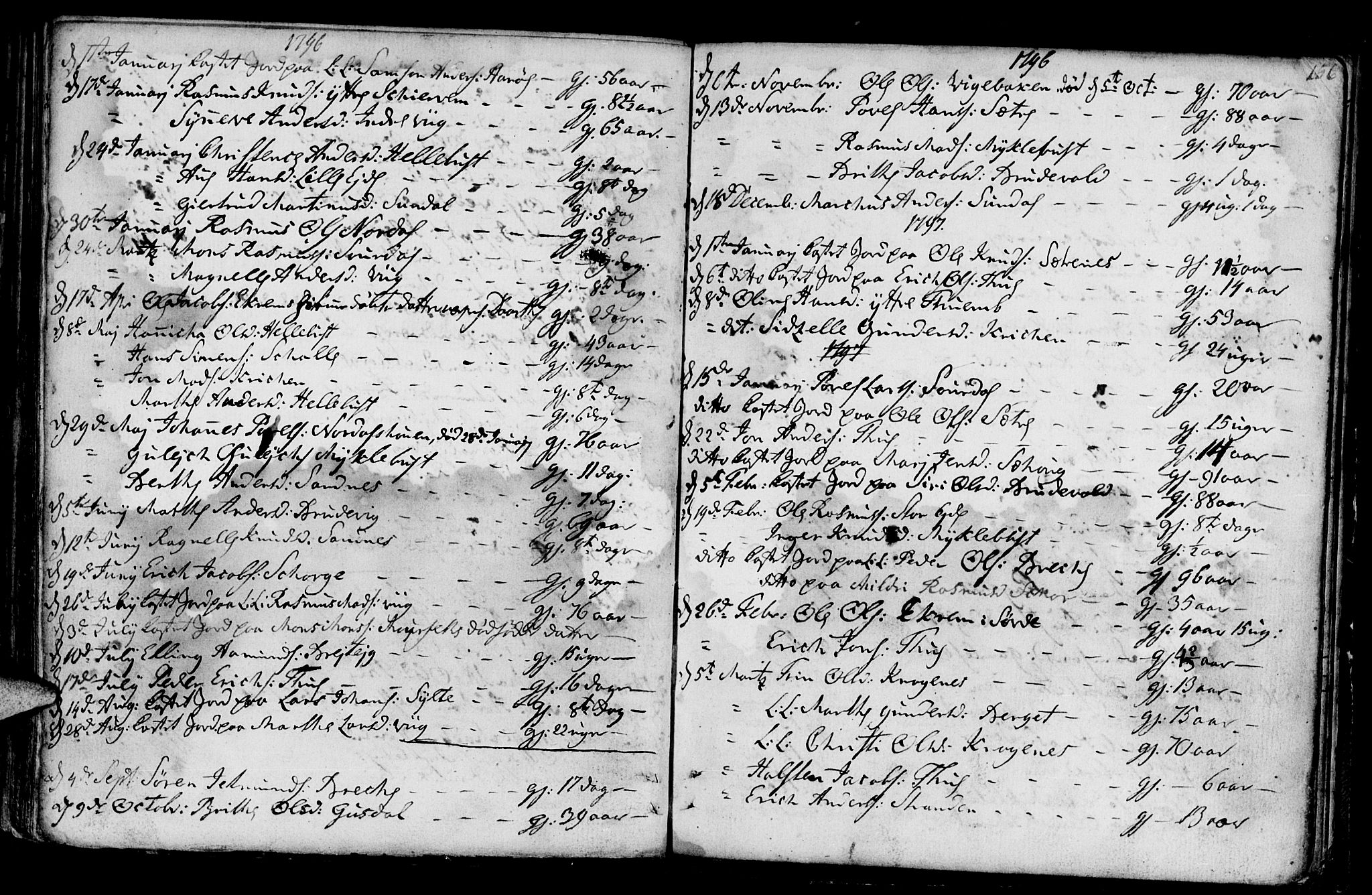 Ministerialprotokoller, klokkerbøker og fødselsregistre - Møre og Romsdal, SAT/A-1454/501/L0002: Parish register (official) no. 501A02, 1760-1816, p. 156
