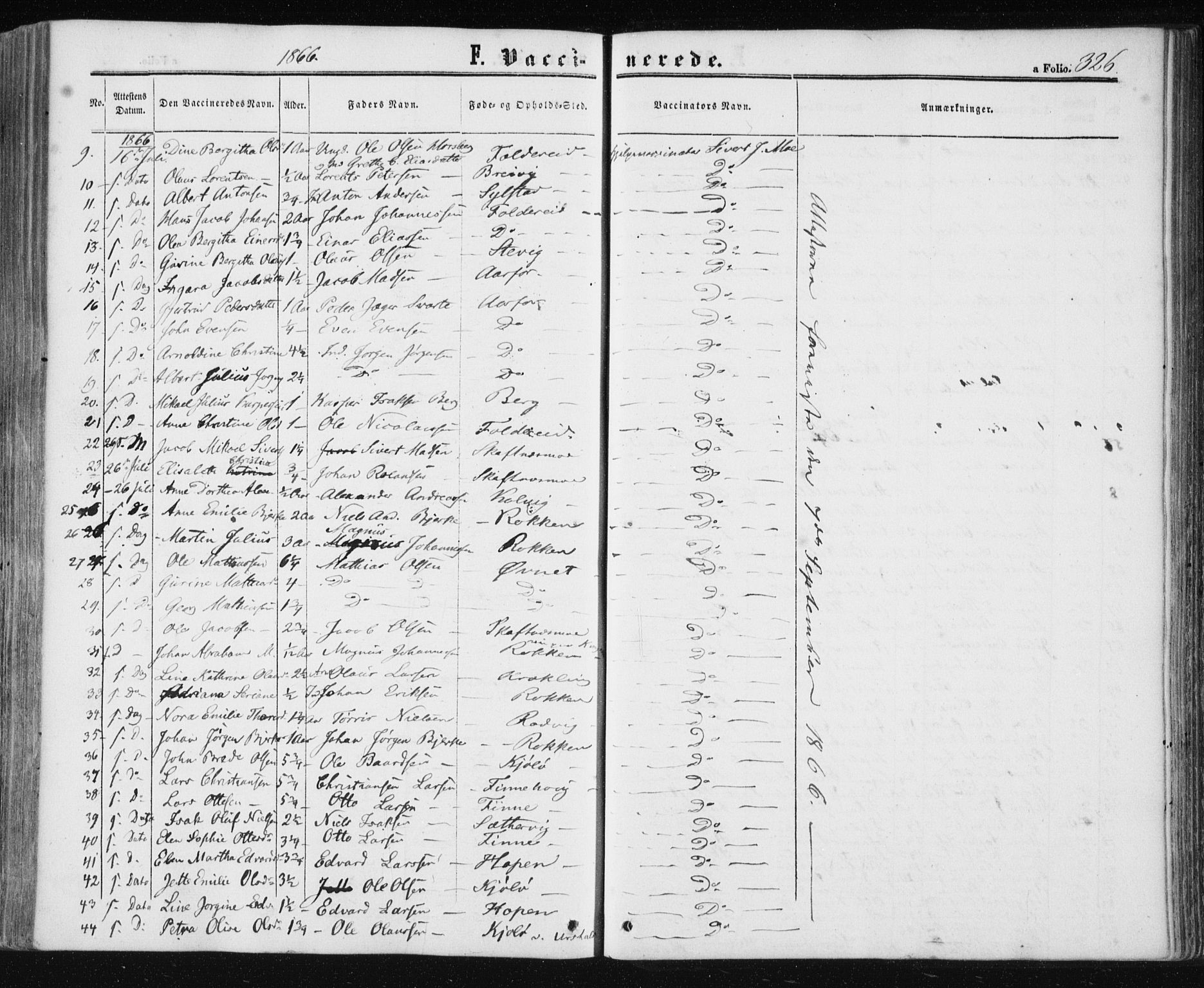 Ministerialprotokoller, klokkerbøker og fødselsregistre - Nord-Trøndelag, SAT/A-1458/780/L0641: Parish register (official) no. 780A06, 1857-1874, p. 326