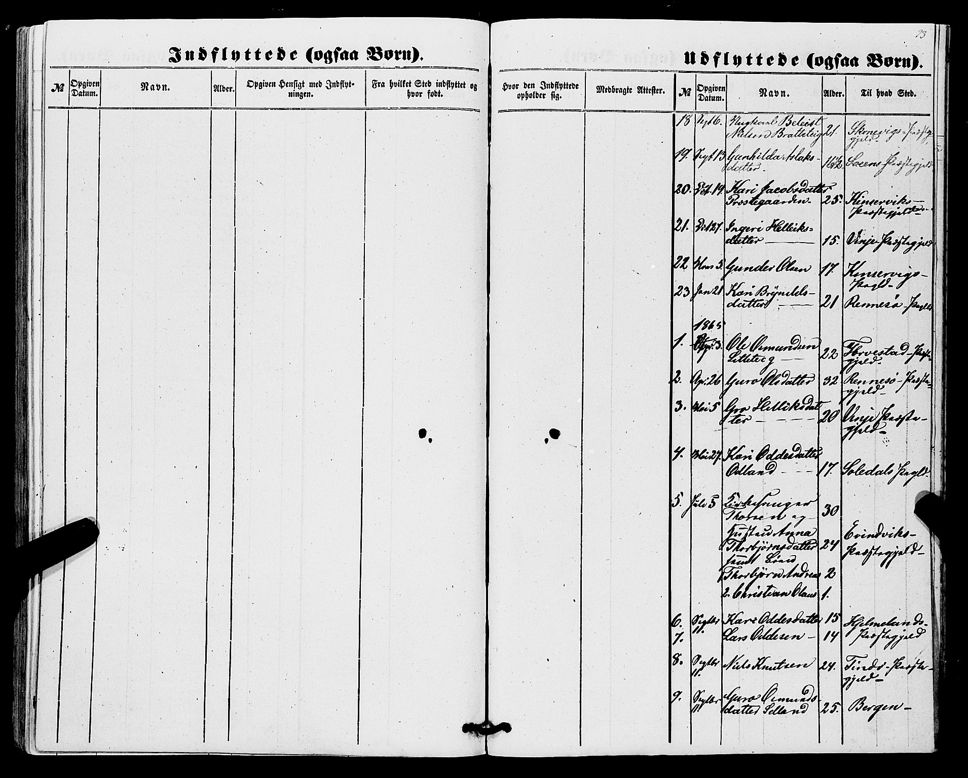 Røldal sokneprestembete, AV/SAB-A-100247: Parish register (official) no. A 3, 1856-1870, p. 93