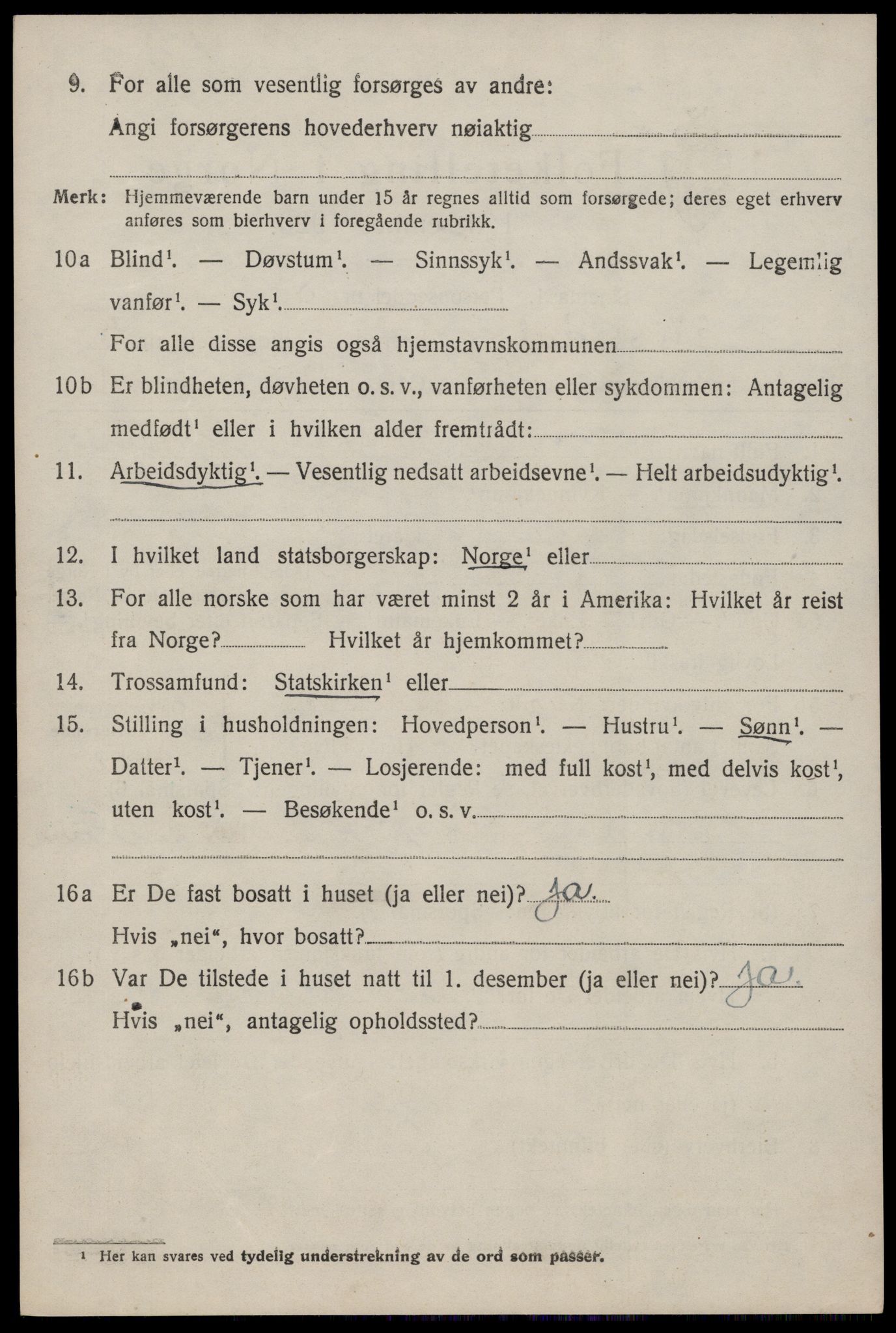 SAKO, 1920 census for Nissedal, 1920, p. 2050