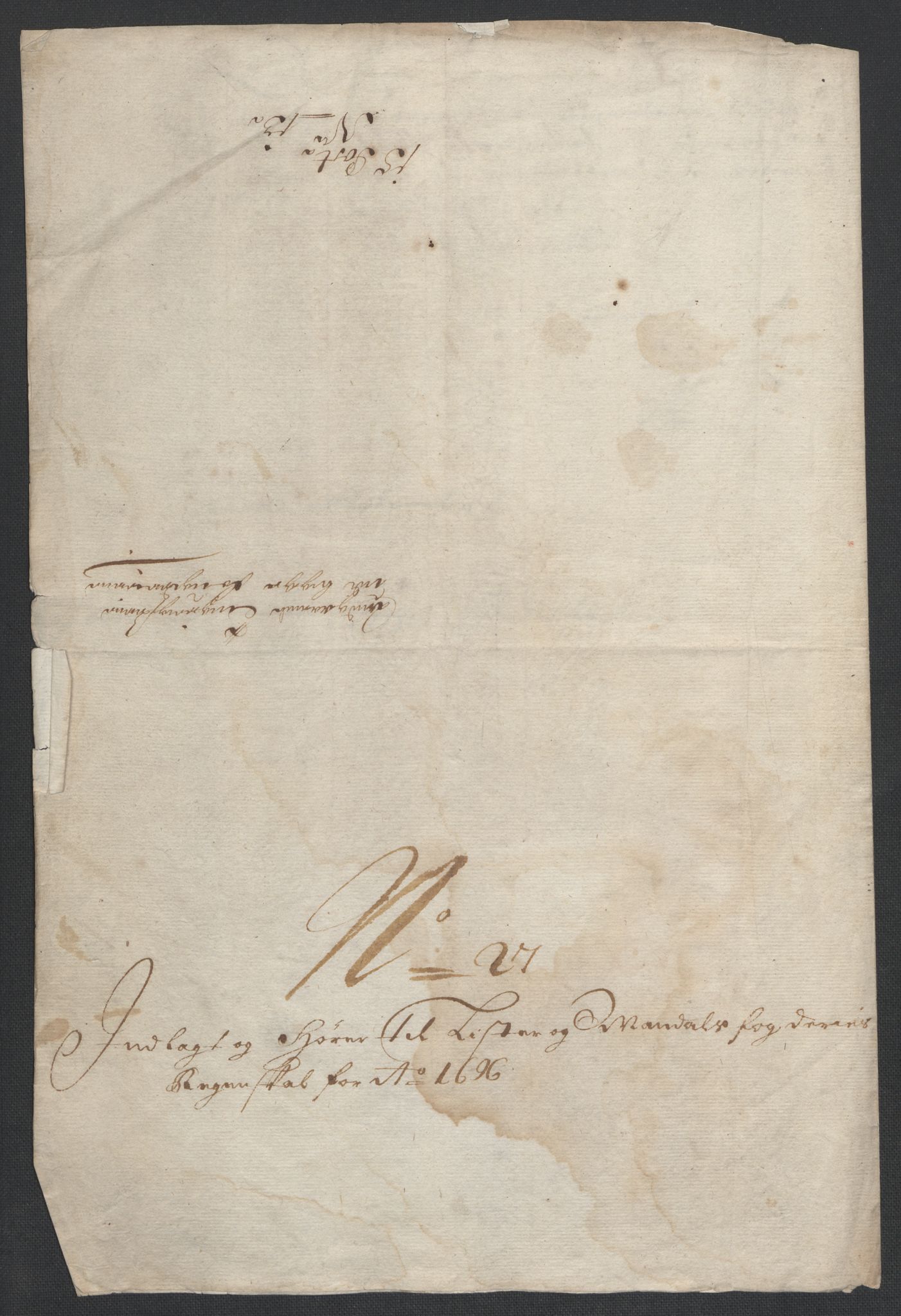 Rentekammeret inntil 1814, Reviderte regnskaper, Fogderegnskap, AV/RA-EA-4092/R43/L2546: Fogderegnskap Lista og Mandal, 1696-1697, p. 175