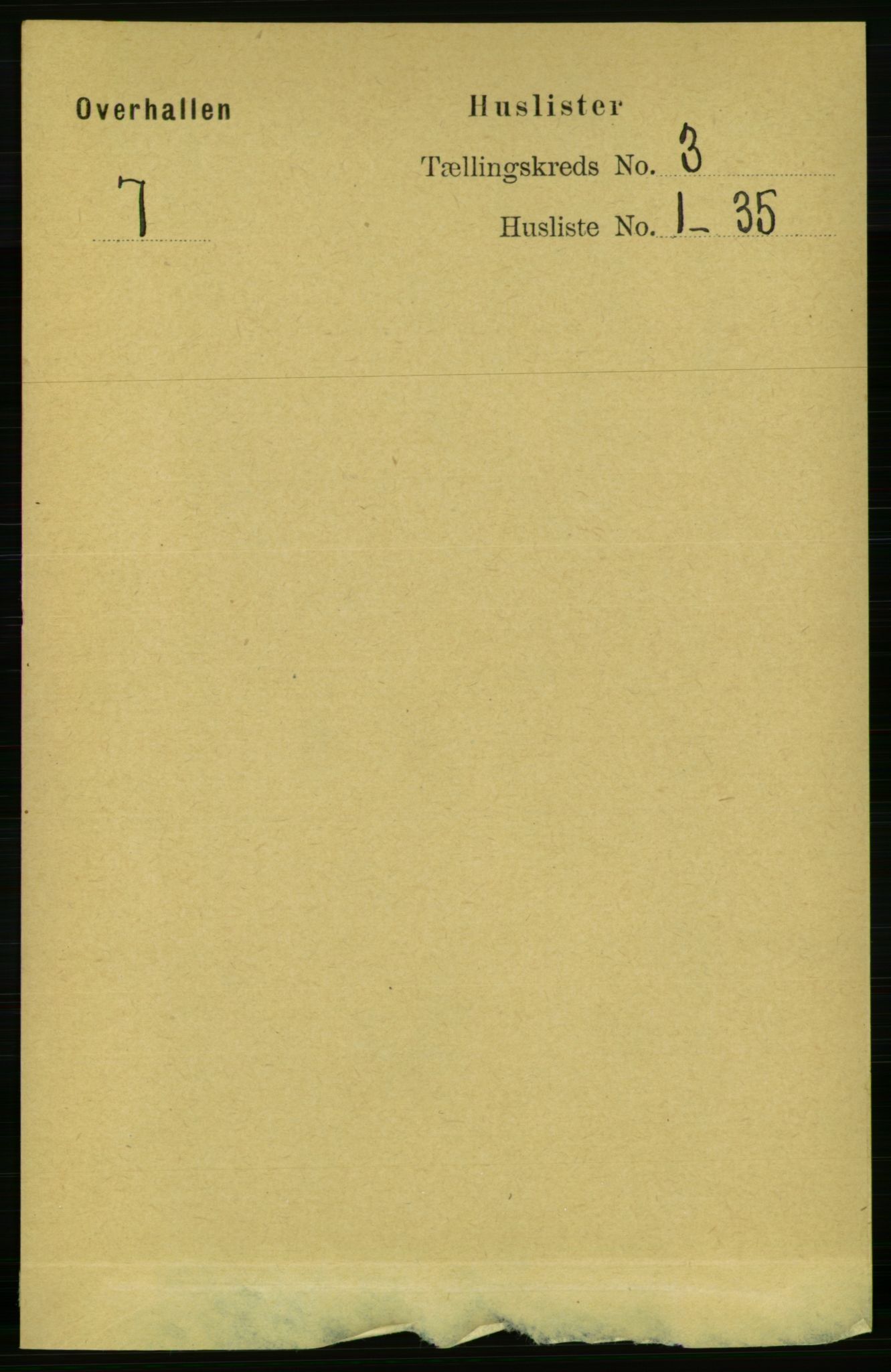 RA, 1891 census for 1744 Overhalla, 1891, p. 711