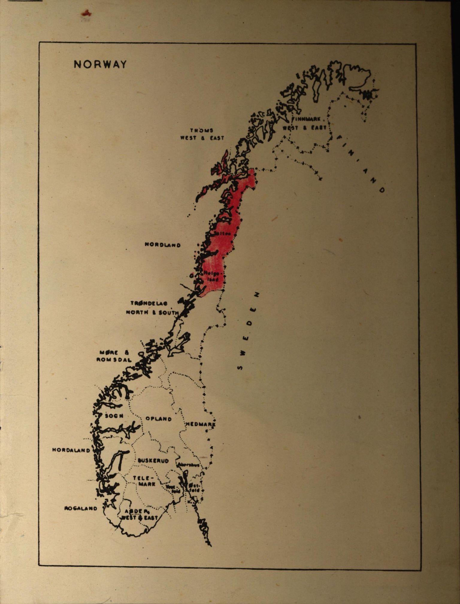 Forsvaret, Forsvarets overkommando II, RA/RAFA-3915/D/Dd/L0011: Nordland I, 1942-1945, p. 2