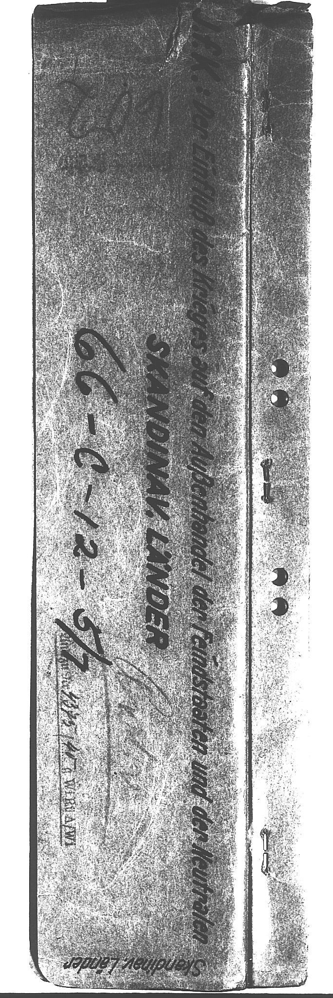 Documents Section, RA/RAFA-2200/V/L0090: Amerikansk mikrofilm "Captured German Documents".
Box No. 952.  FKA jnr. 59/1955., 1940, p. 33