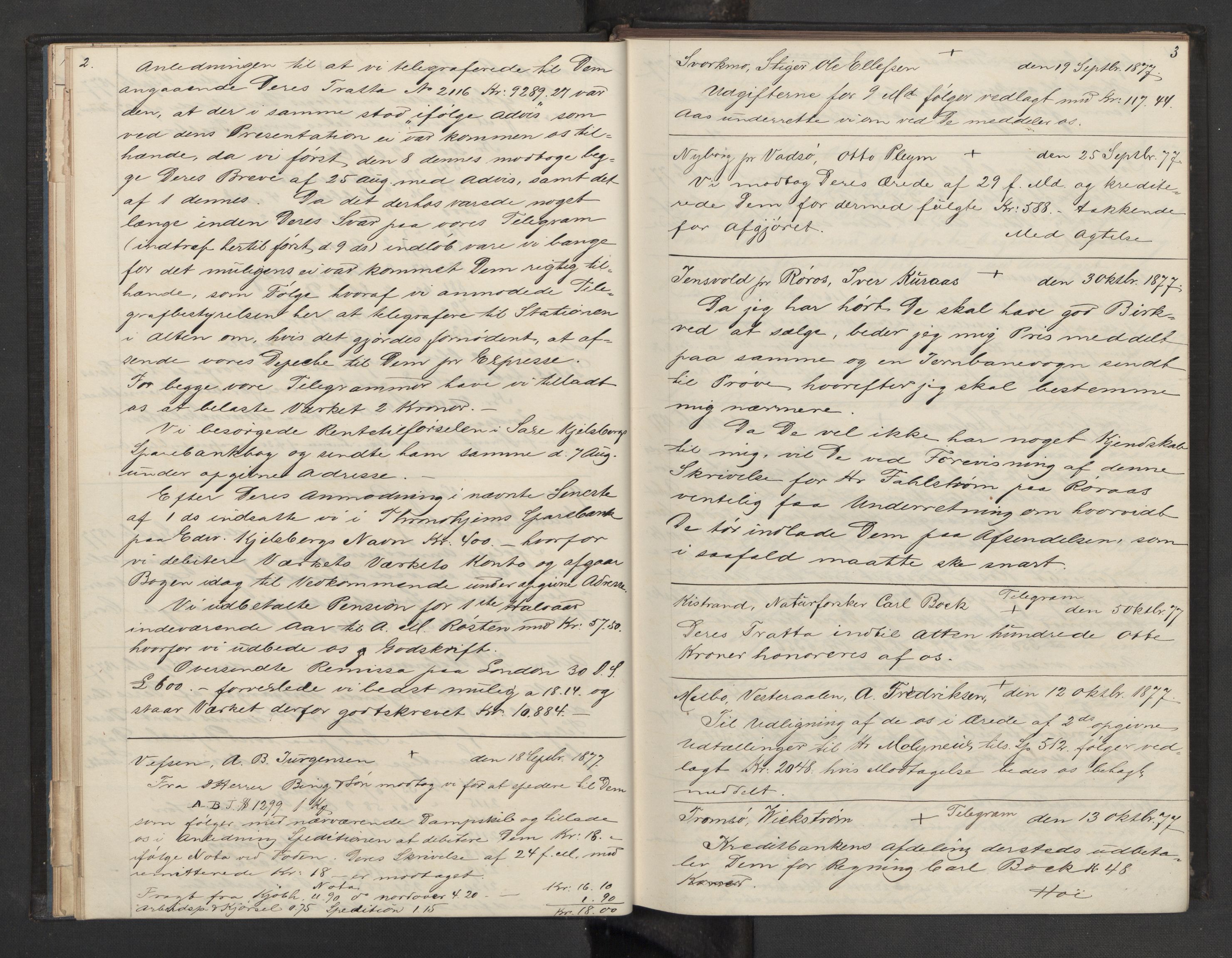 Hoë, Herman & Co, AV/SAT-PA-0280/11/L0040: --, 1856-1882, p. 2-3