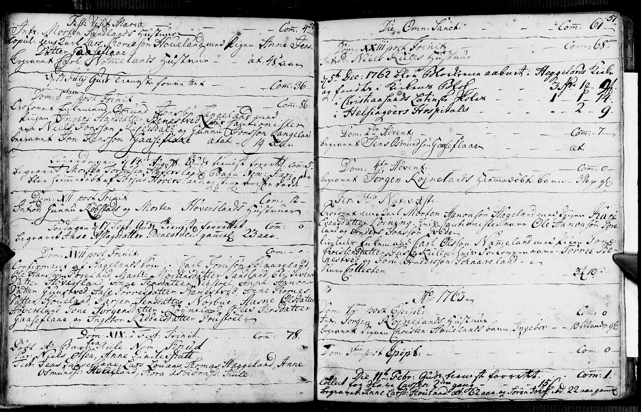 Vennesla sokneprestkontor, SAK/1111-0045/Fa/Faa/L0001: Parish register (official) no. A 1, 1753-1785, p. 50-51