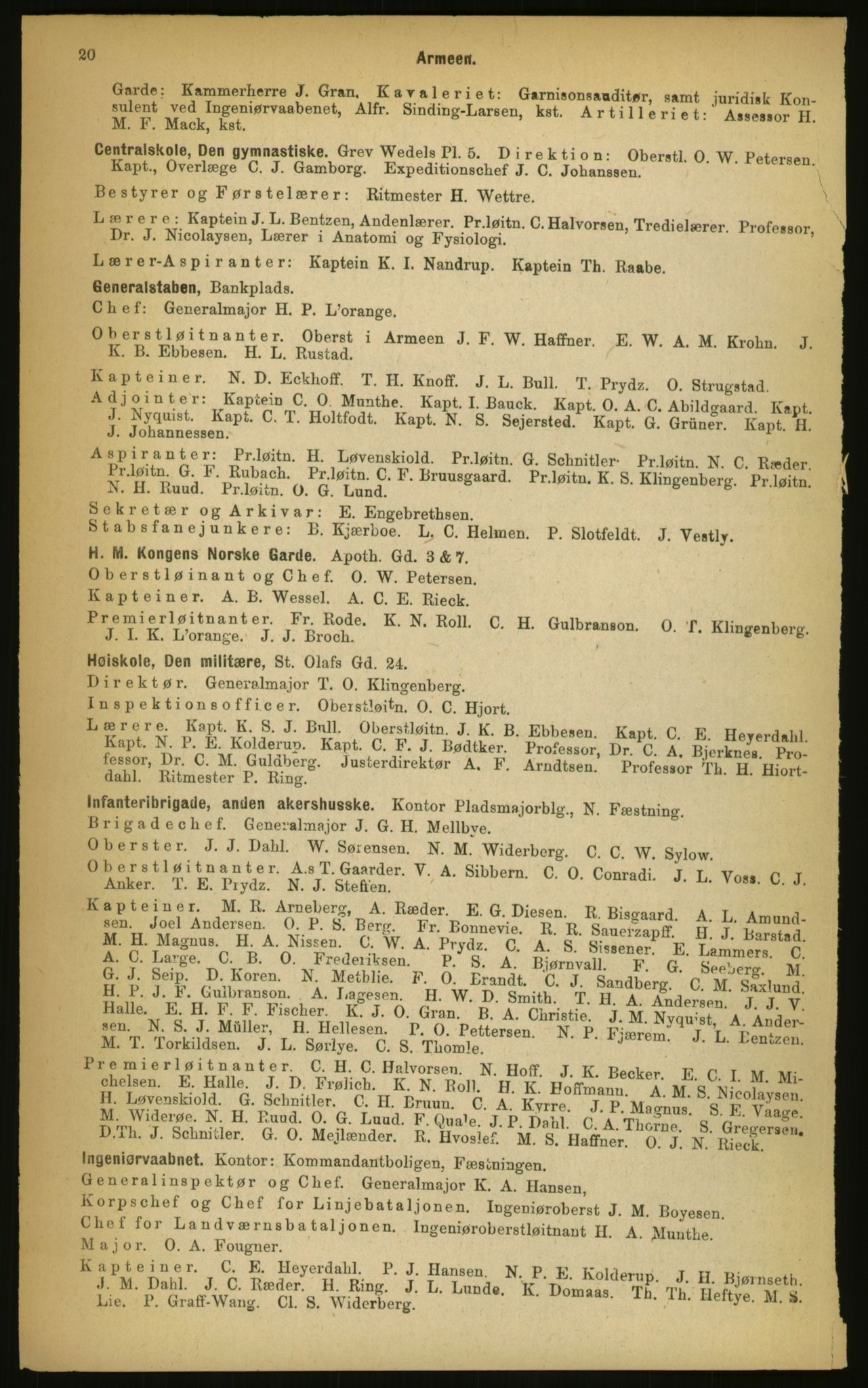 Kristiania/Oslo adressebok, PUBL/-, 1899, p. 20