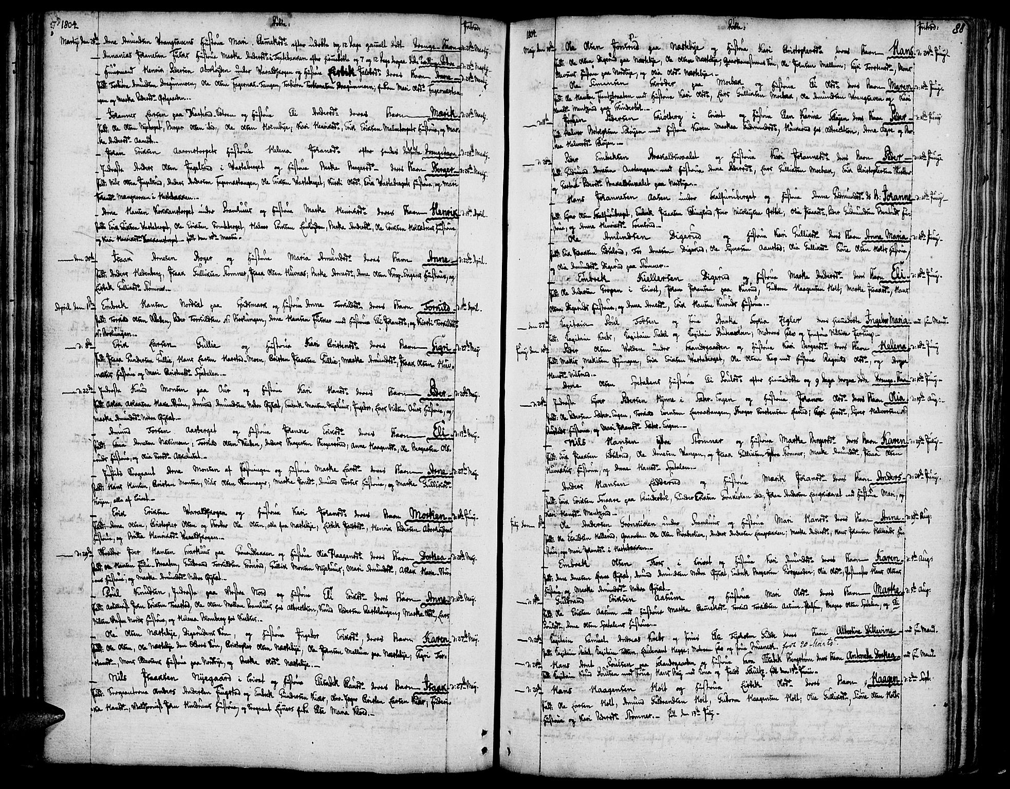 Vinger prestekontor, AV/SAH-PREST-024/H/Ha/Haa/L0005: Parish register (official) no. 5, 1772-1813, p. 88
