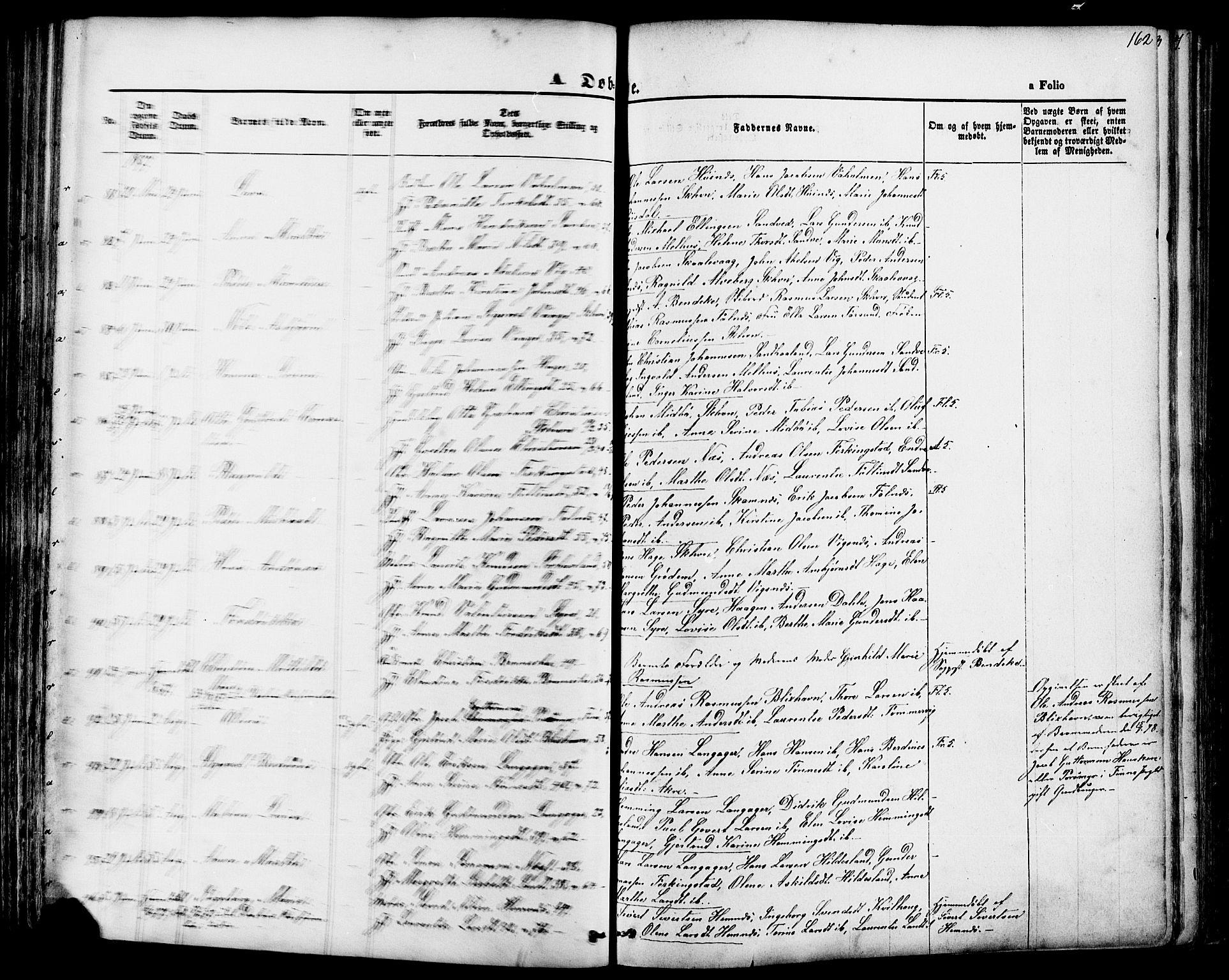 Skudenes sokneprestkontor, AV/SAST-A -101849/H/Ha/Haa/L0006: Parish register (official) no. A 4, 1864-1881, p. 162