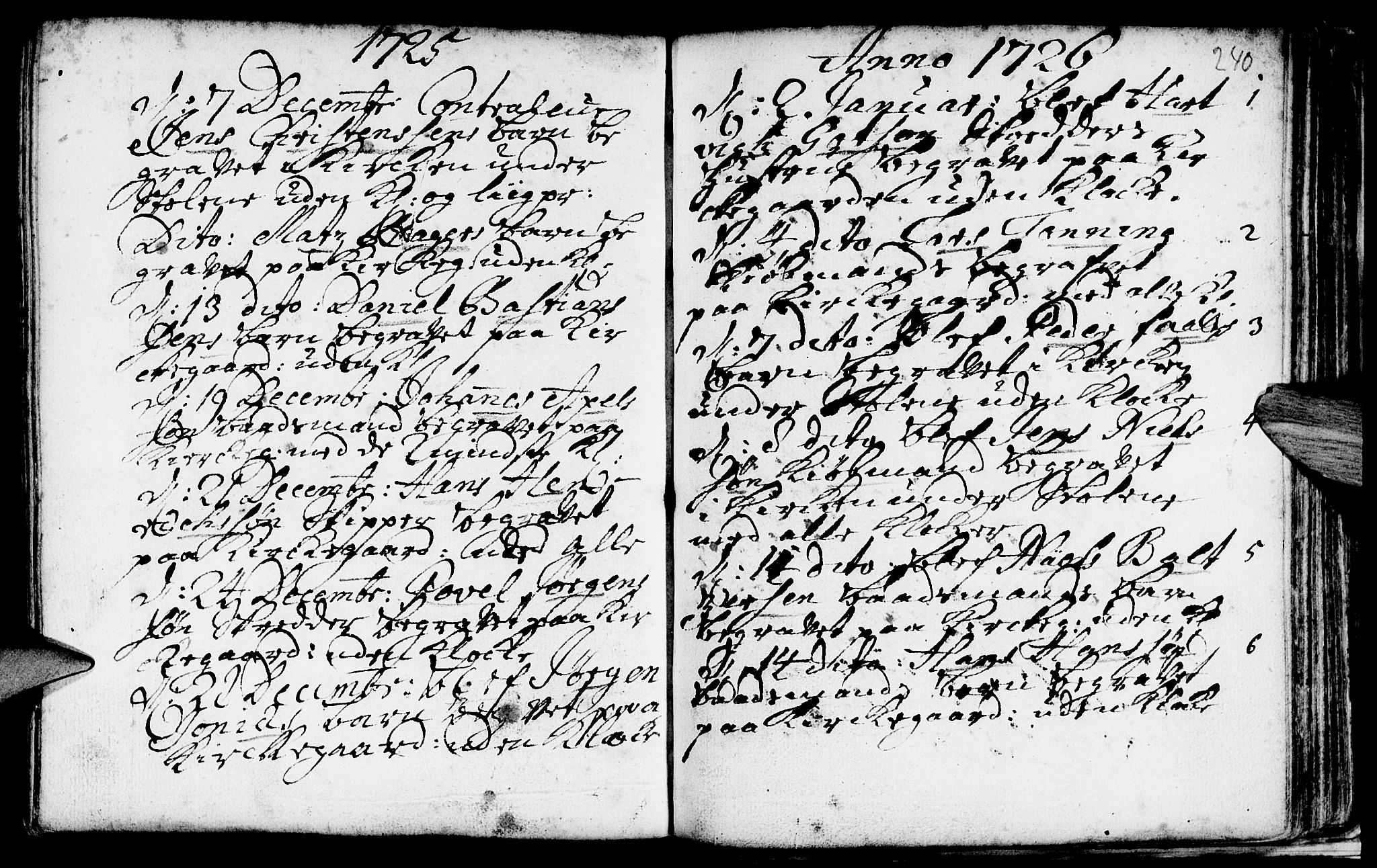 Nykirken Sokneprestembete, SAB/A-77101/H/Haa/L0009: Parish register (official) no. A 9, 1689-1759, p. 240
