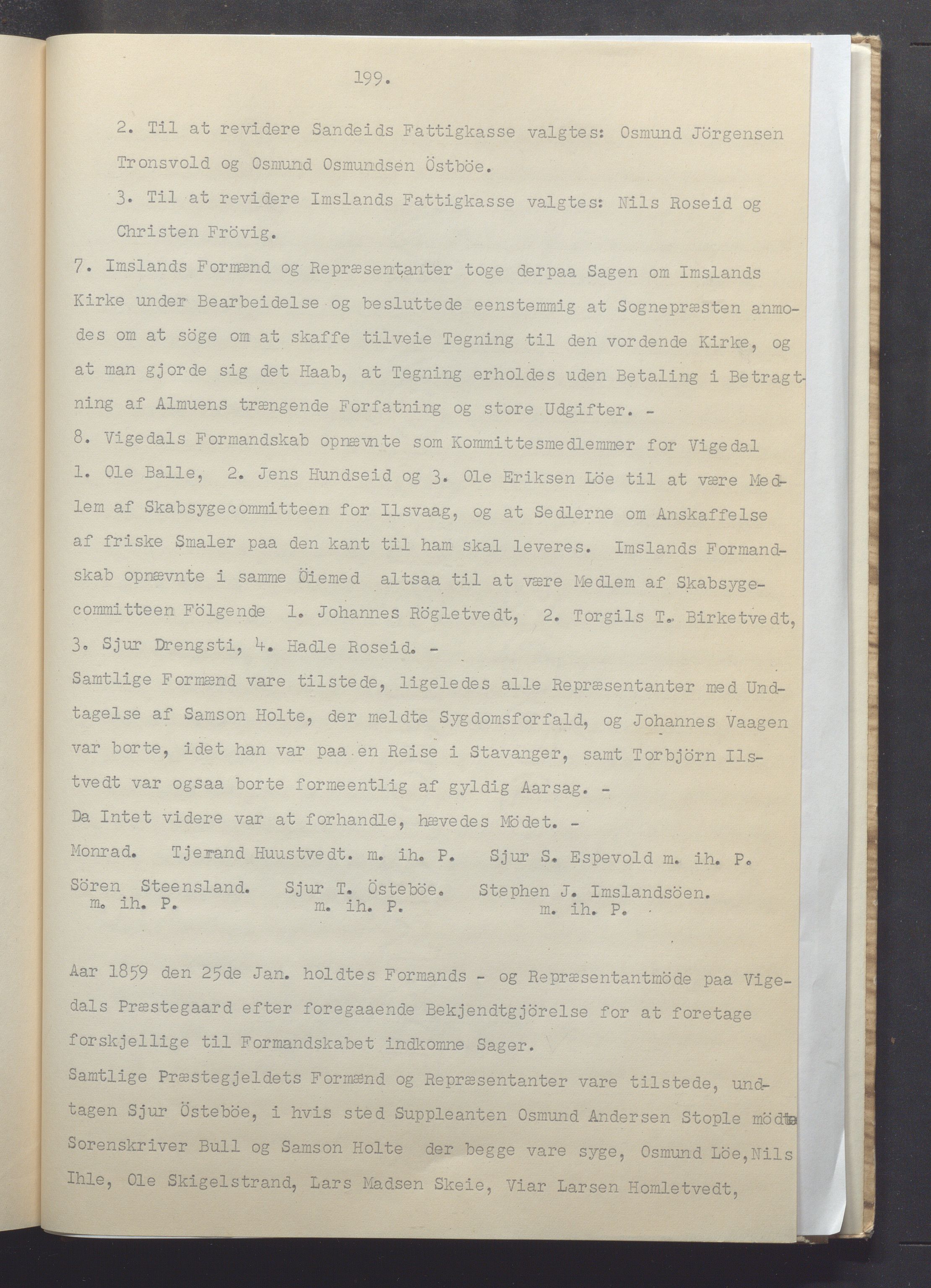 Vikedal kommune - Formannskapet, IKAR/K-100598/A/Ac/L0001: Avskrift av møtebok, 1837-1874, p. 199