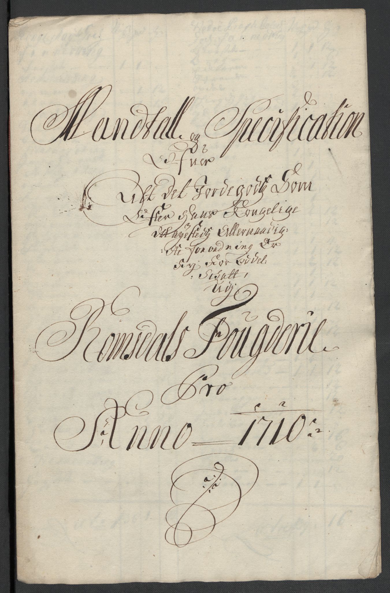 Rentekammeret inntil 1814, Reviderte regnskaper, Fogderegnskap, AV/RA-EA-4092/R55/L3659: Fogderegnskap Romsdal, 1709-1710, p. 407