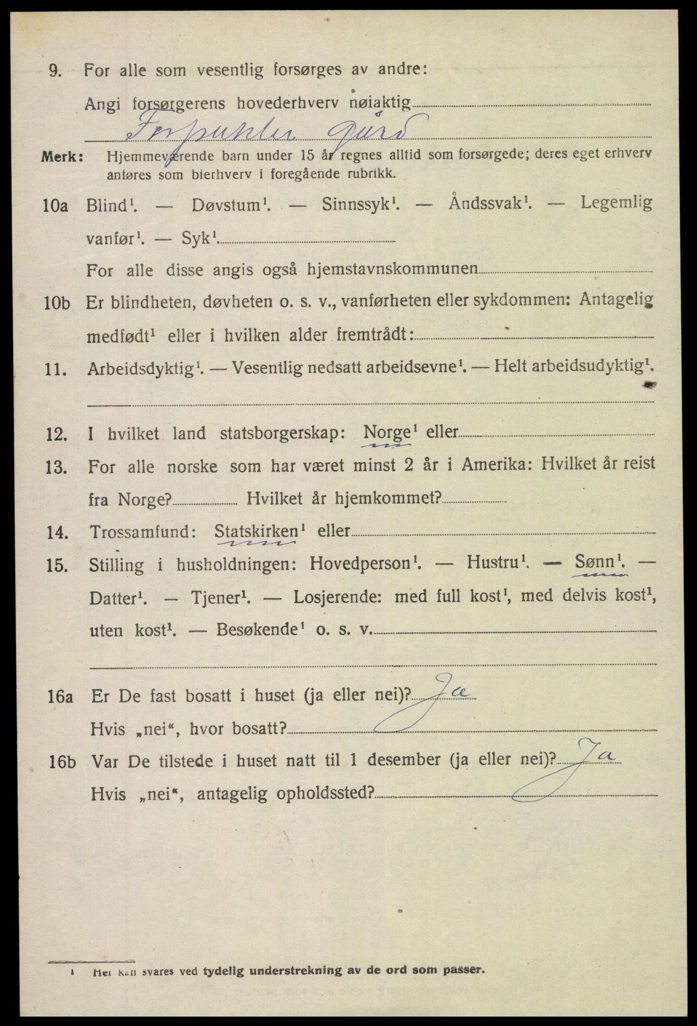 SAK, 1920 census for Holt, 1920, p. 5201