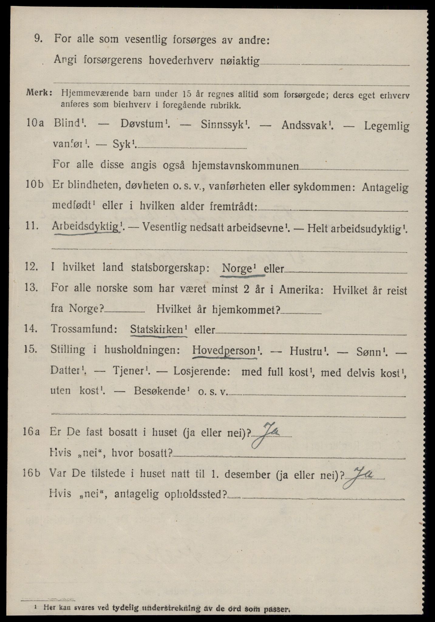 SAT, 1920 census for Ulstein, 1920, p. 4559