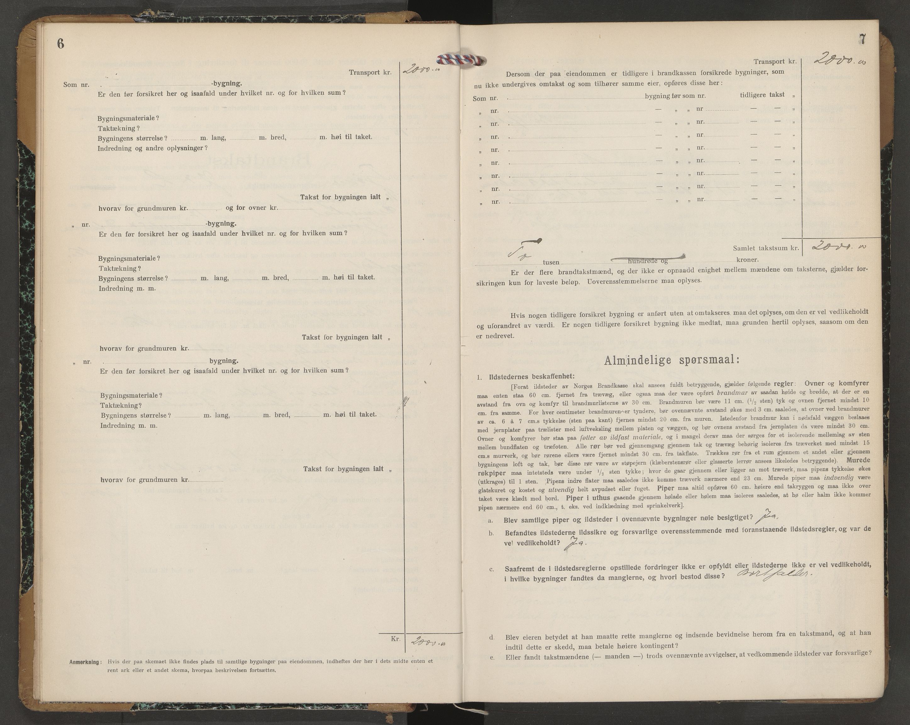 Tjøme lensmannskontor, SAKO/A-55/Y/Yd/Ydb/L0002: Skjematakstprotokoll, 1917-1928