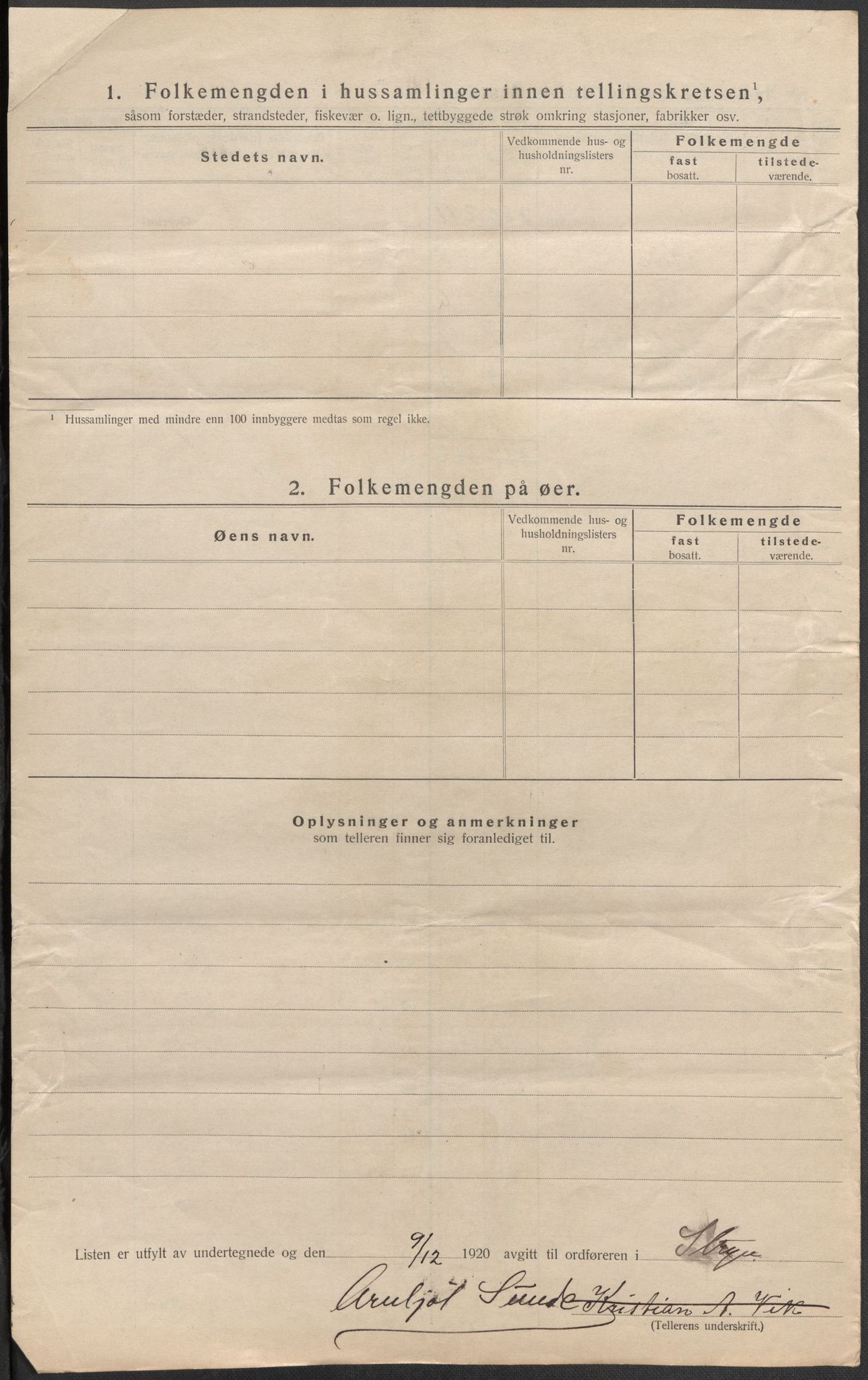 SAB, 1920 census for Stryn, 1920, p. 31