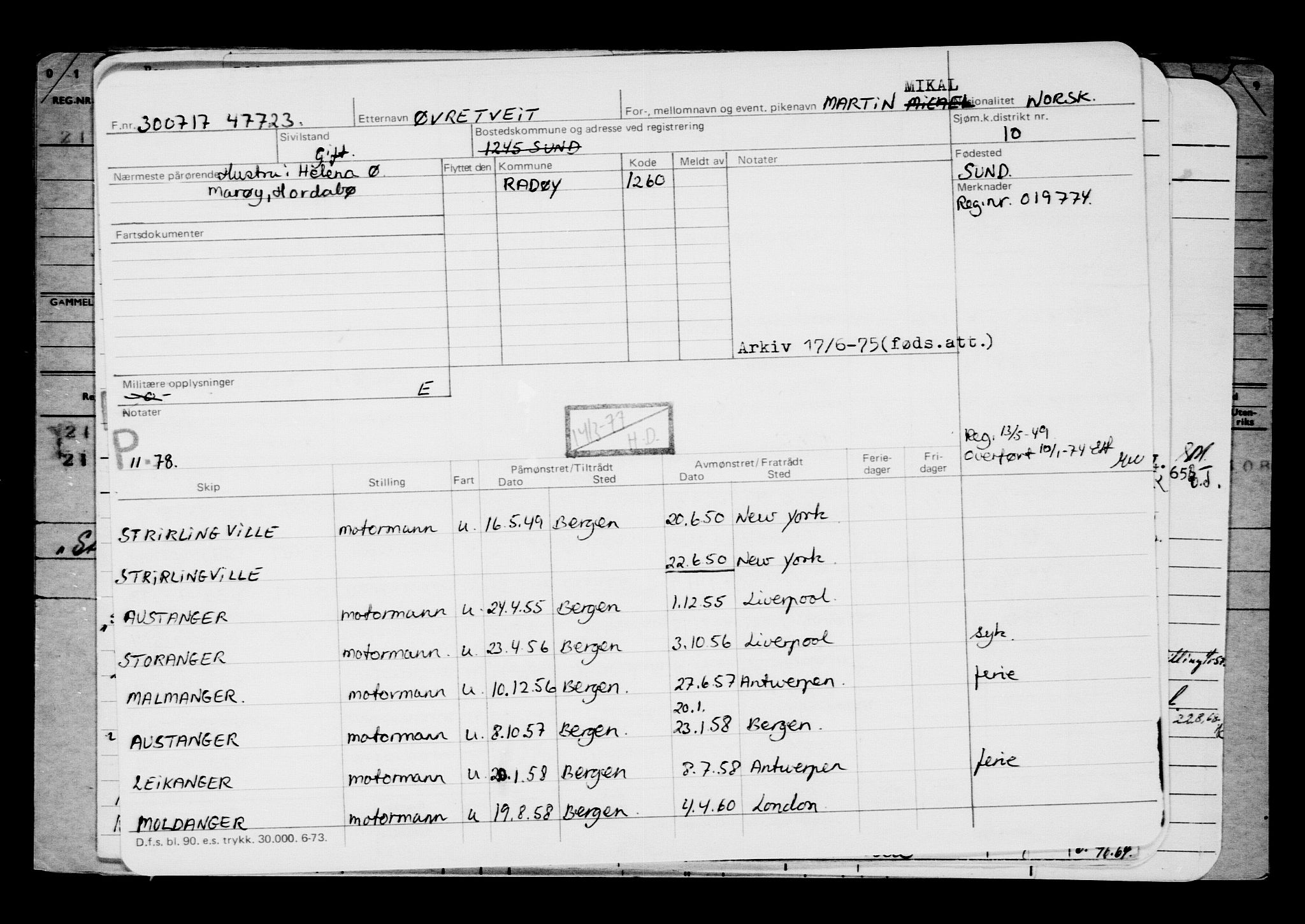 Direktoratet for sjømenn, AV/RA-S-3545/G/Gb/L0150: Hovedkort, 1917, p. 637