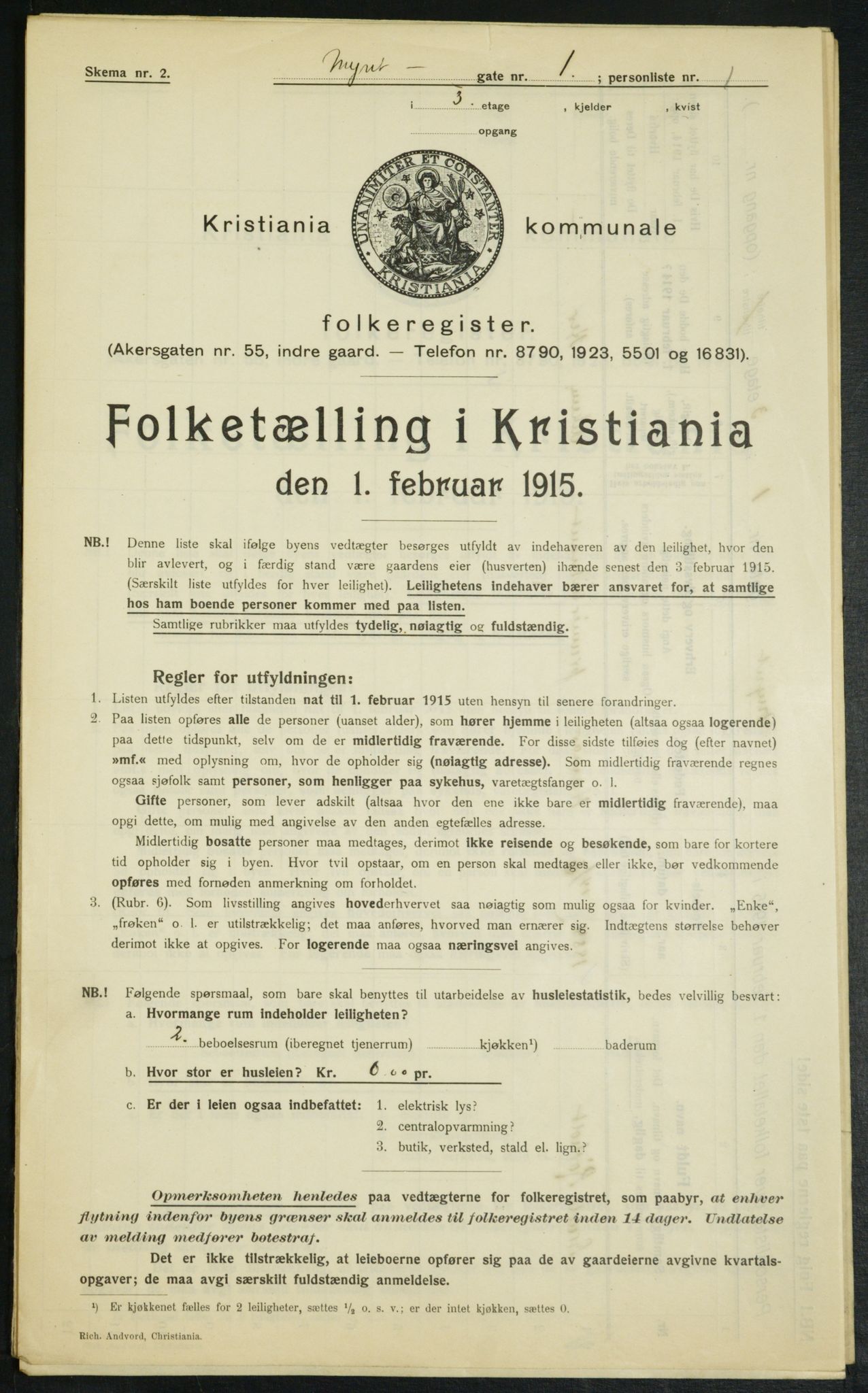 OBA, Municipal Census 1915 for Kristiania, 1915, p. 67768